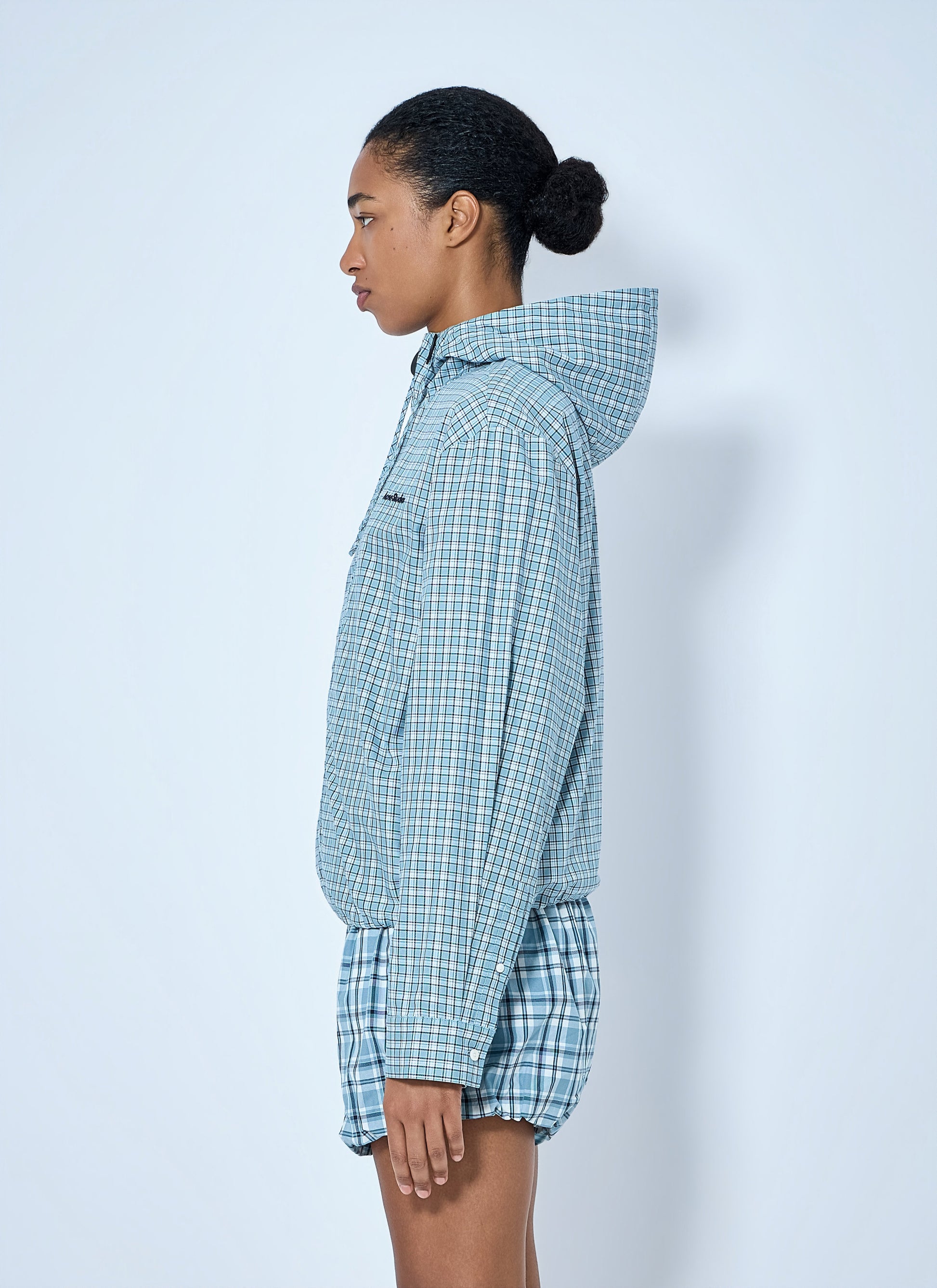 Acne Studios Women Hooded Check Jacket ACNE STUDIOS