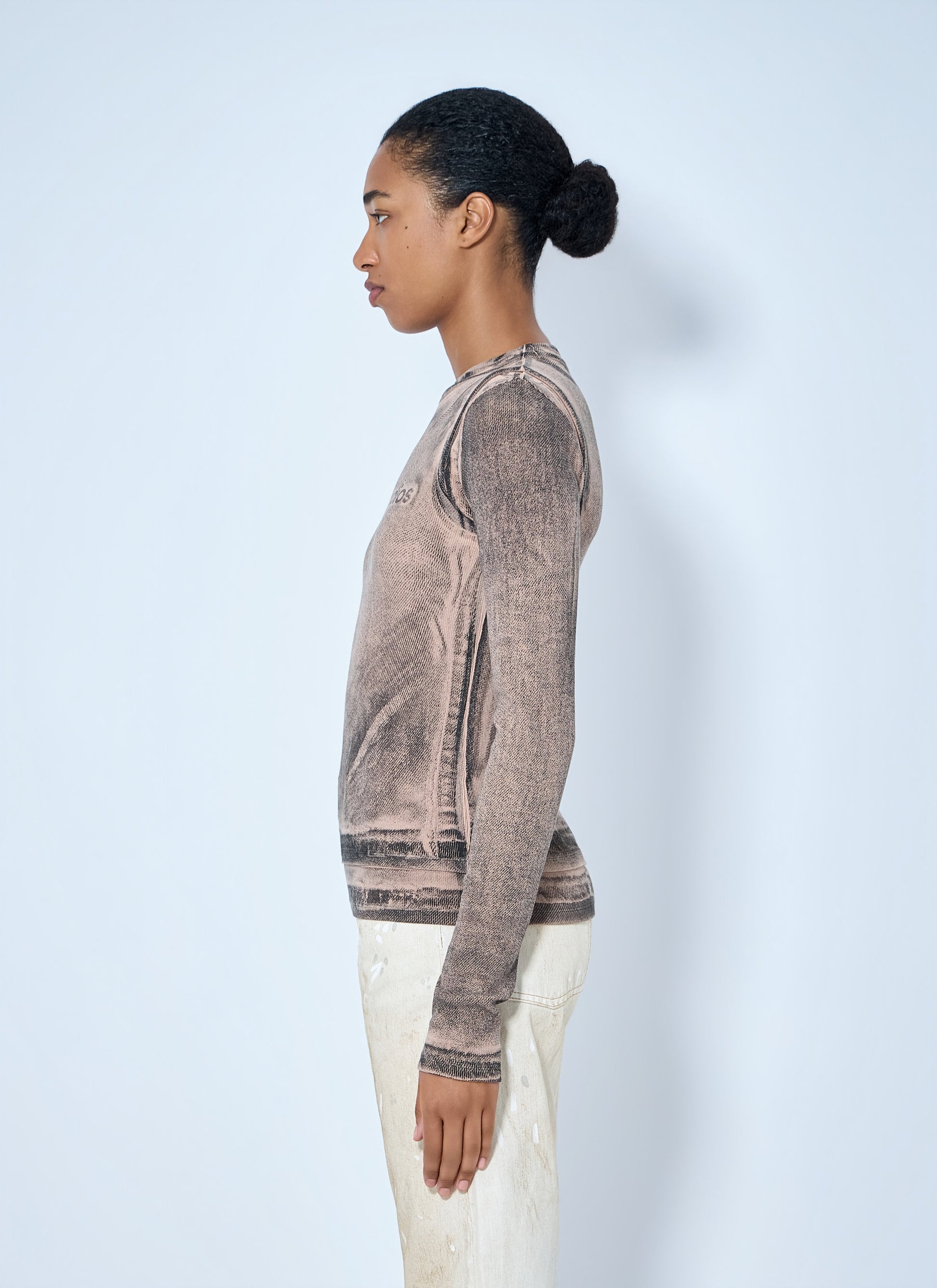 Acne Studios Women Long Sleeve Logo Top ACNE STUDIOS