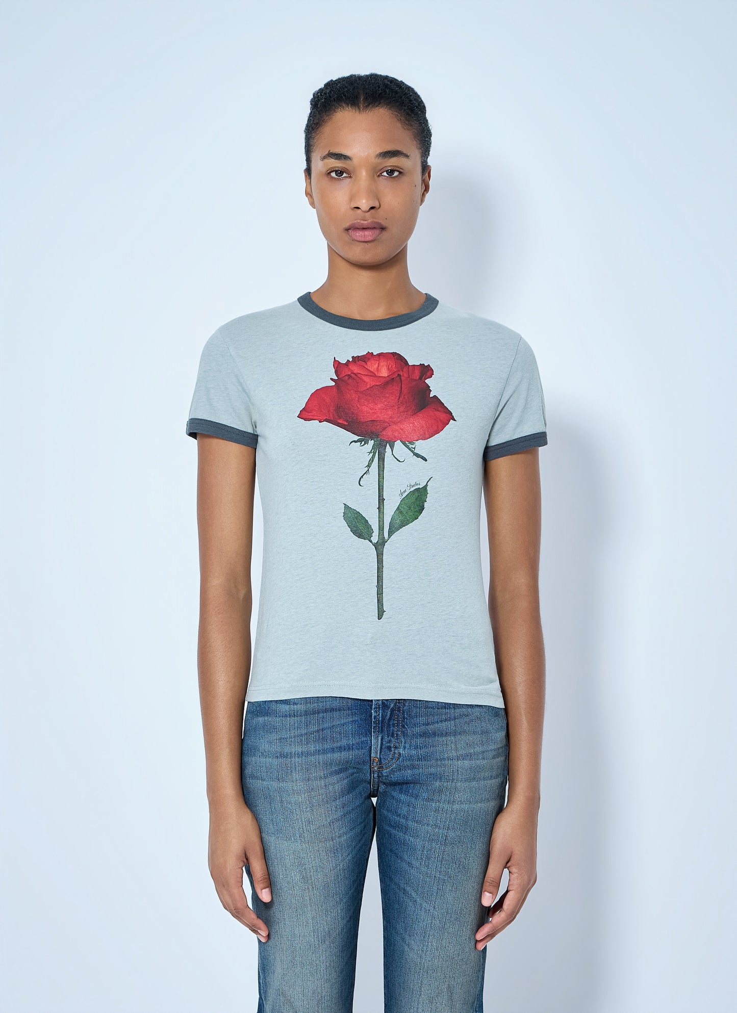 Acne Studios Women Graphic Rose T-Shirt ACNE STUDIOS