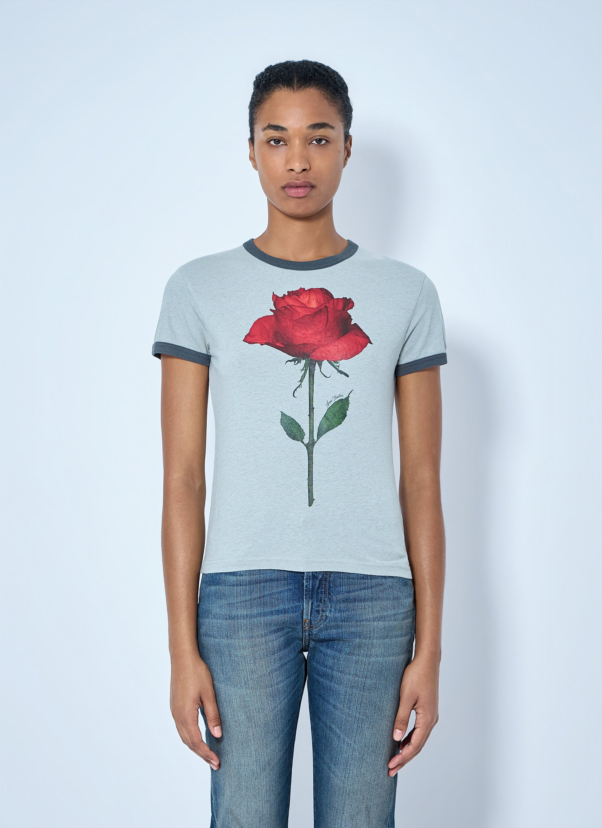Acne Studios Women Graphic Rose T-Shirt ACNE STUDIOS