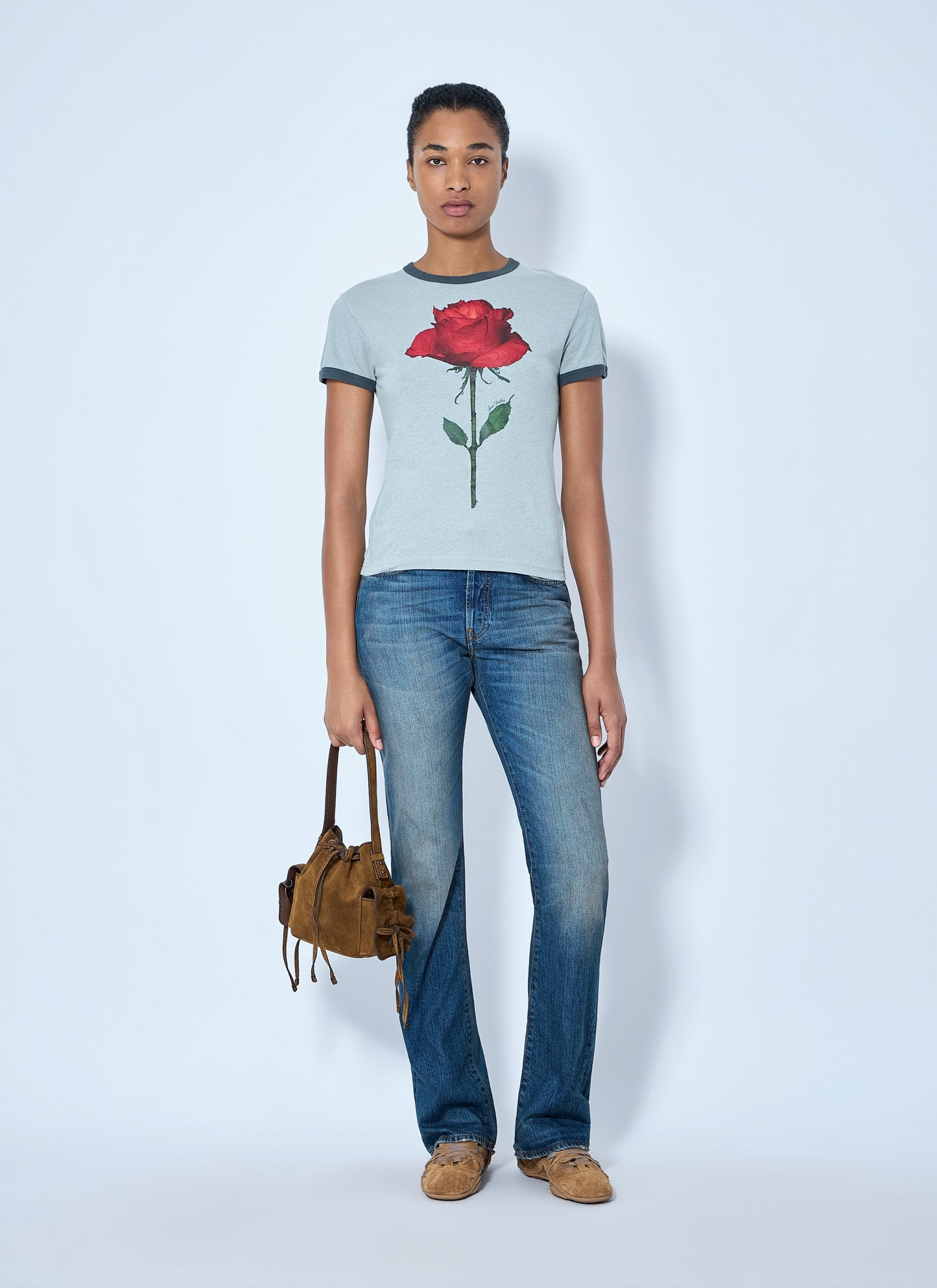 Acne Studios Women Graphic Rose T-Shirt ACNE STUDIOS
