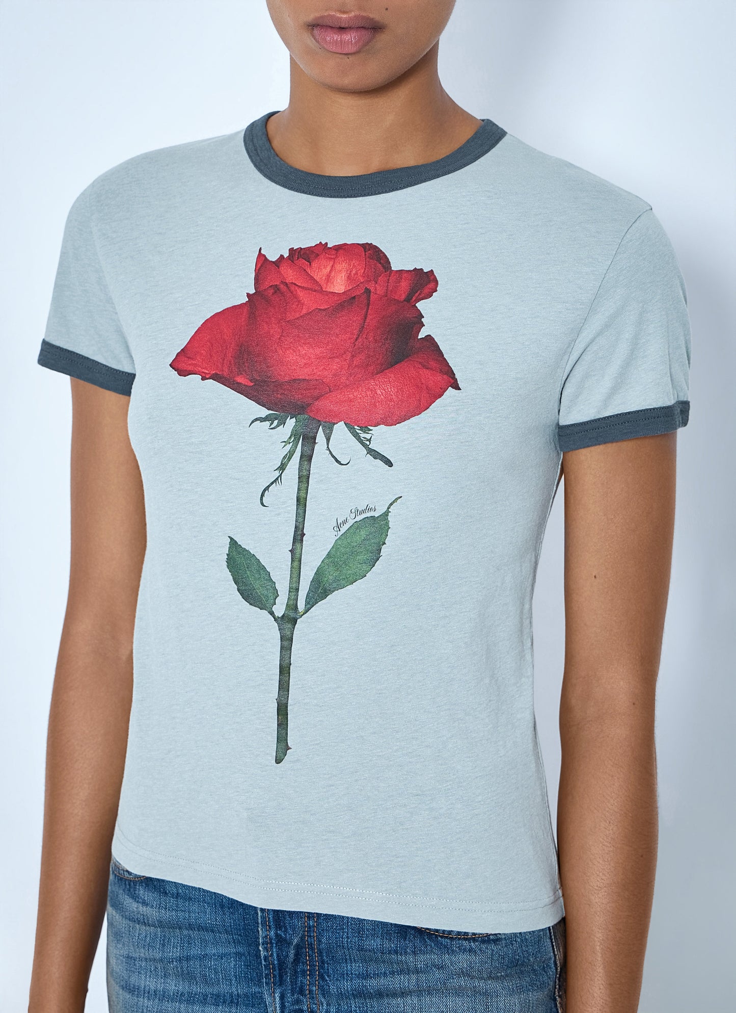 Acne Studios Women Graphic Rose T-Shirt ACNE STUDIOS