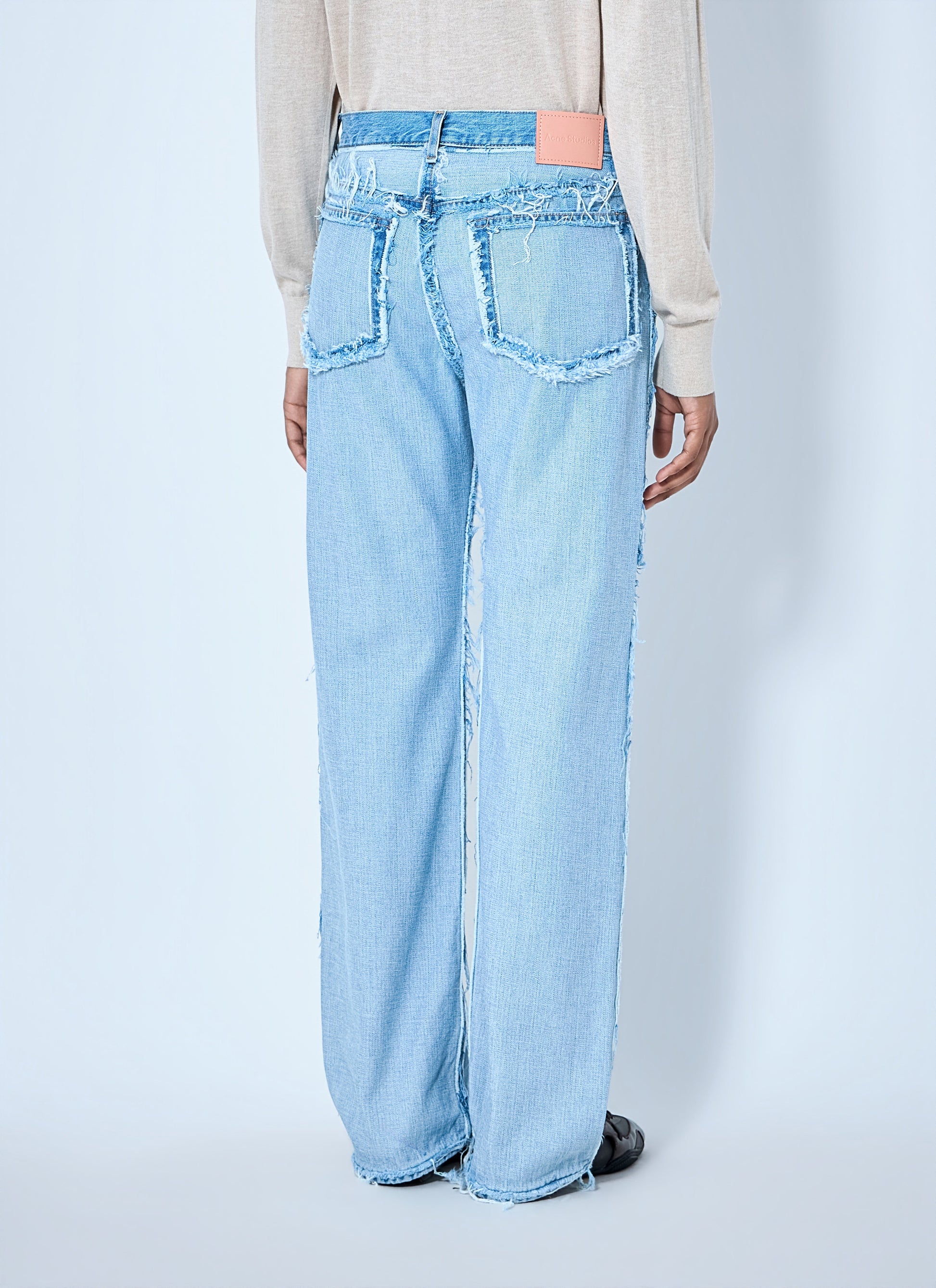 Acne Studios Women Frayed Denim Jeans ACNE STUDIOS