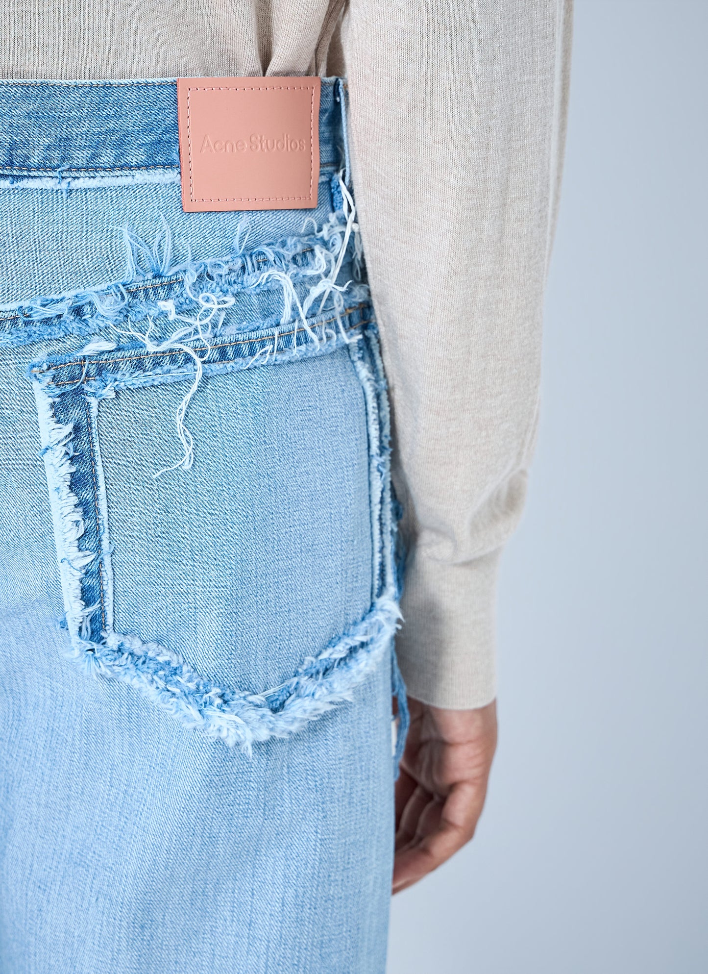 Acne Studios Women Frayed Denim Jeans ACNE STUDIOS