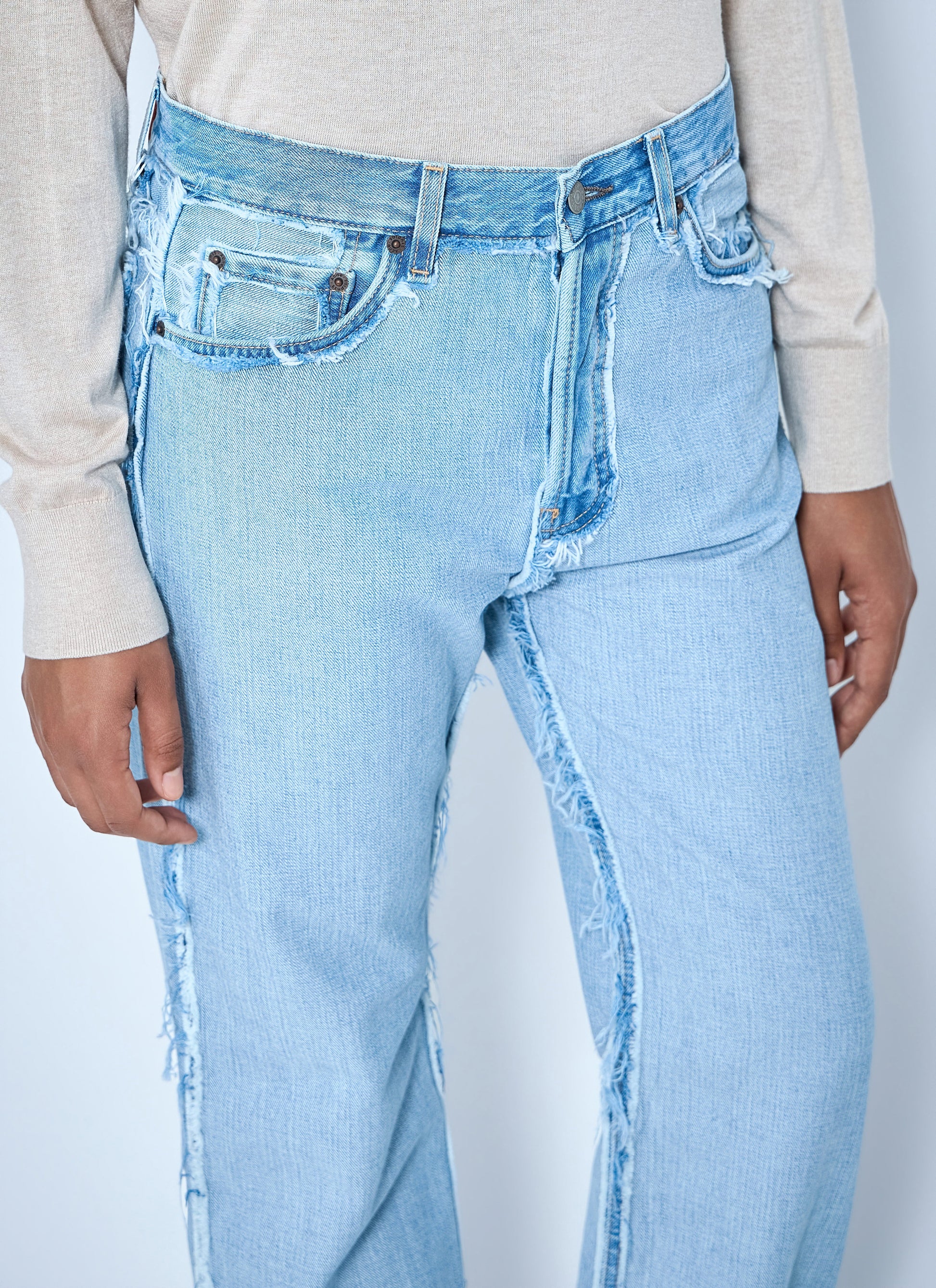 Acne Studios Women Frayed Denim Jeans ACNE STUDIOS