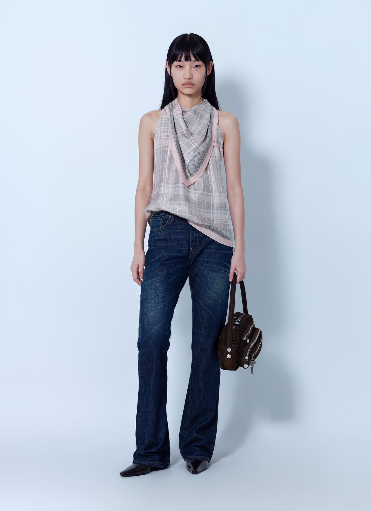 Acne Studios Women Silk Blouse With Scarf ACNE STUDIOS