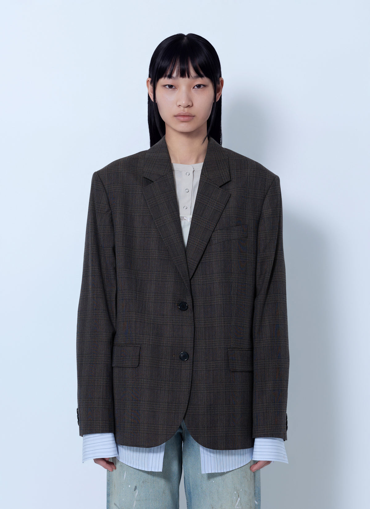 Acne Studios Women Checked Wool Blazer ACNE STUDIOS