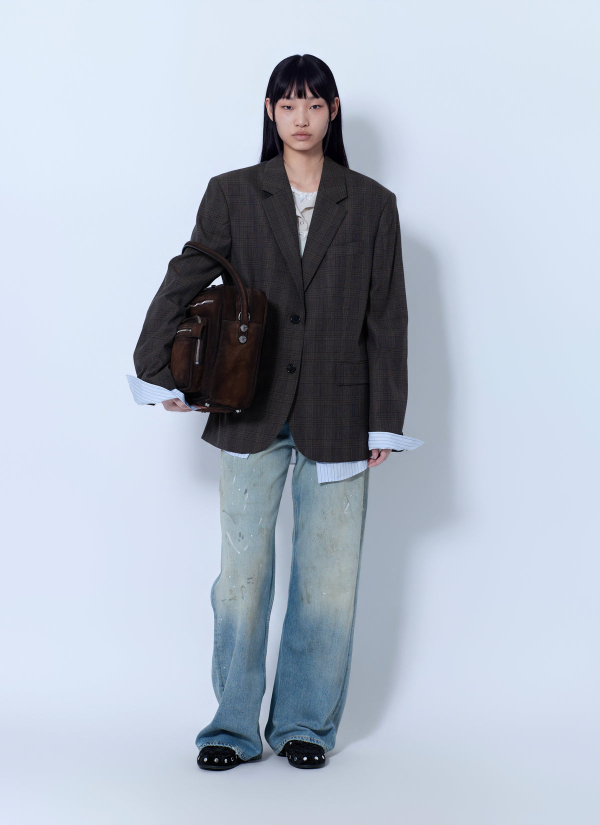 Acne Studios Women Checked Wool Blazer ACNE STUDIOS