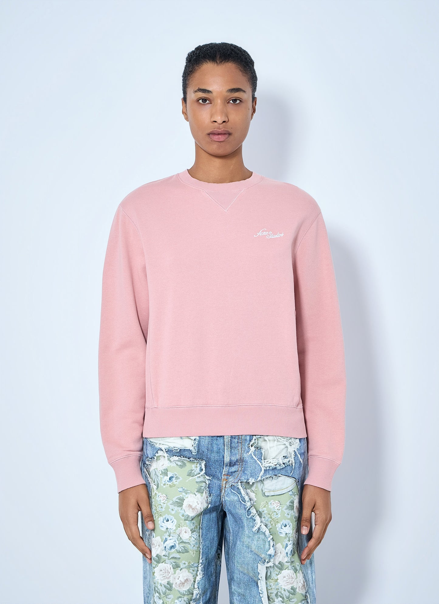 Acne Studios Women Fleece Sweatshirt With Logo ACNE STUDIOS
