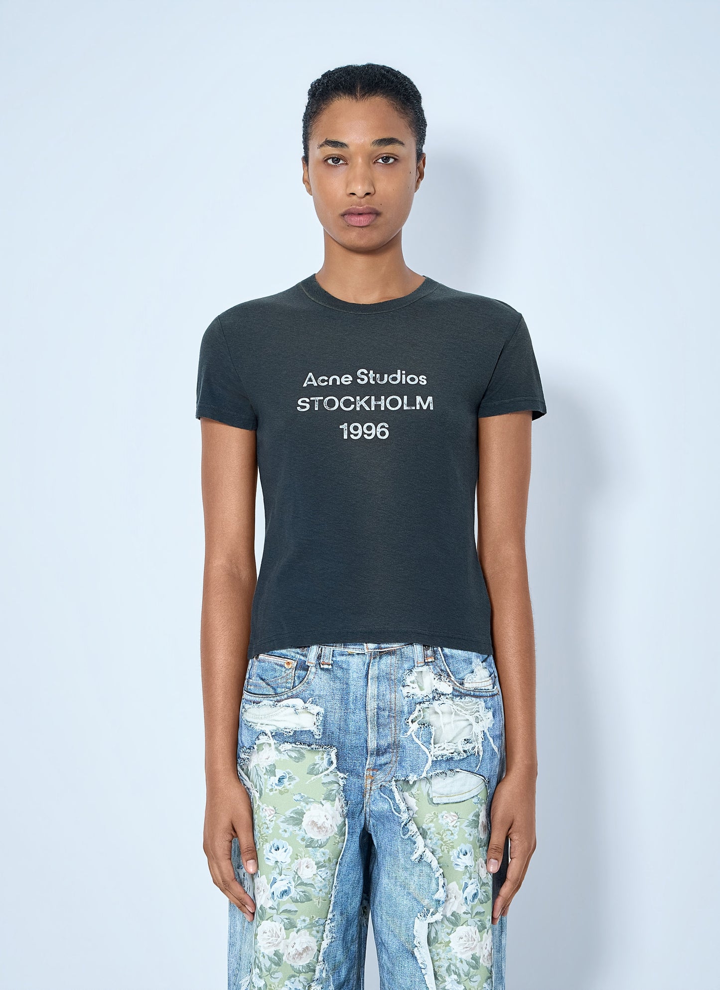 Acne Studios Women Fitted Logo T-Shirt ACNE STUDIOS