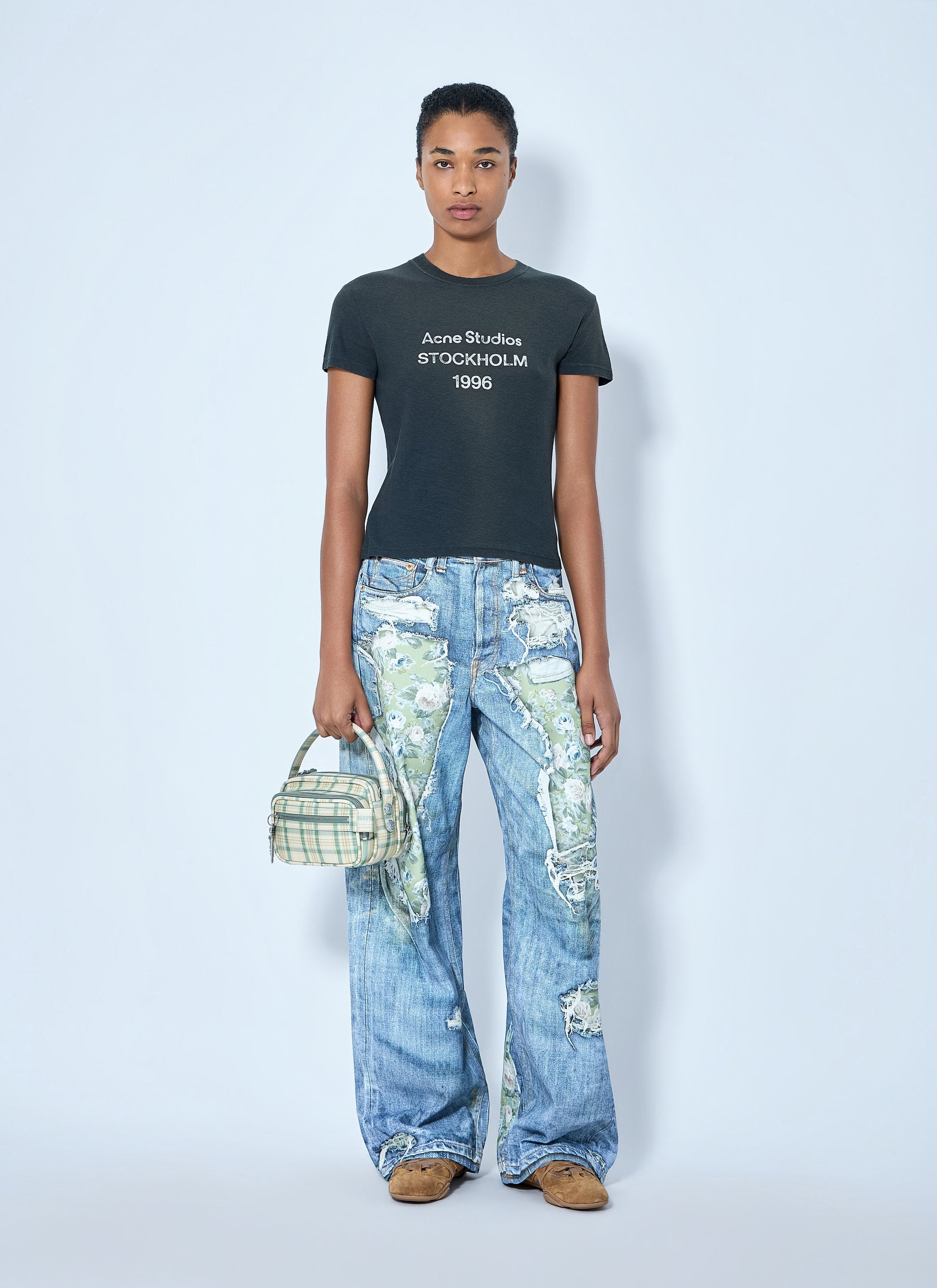 Acne Studios Women Fitted Logo T-Shirt ACNE STUDIOS