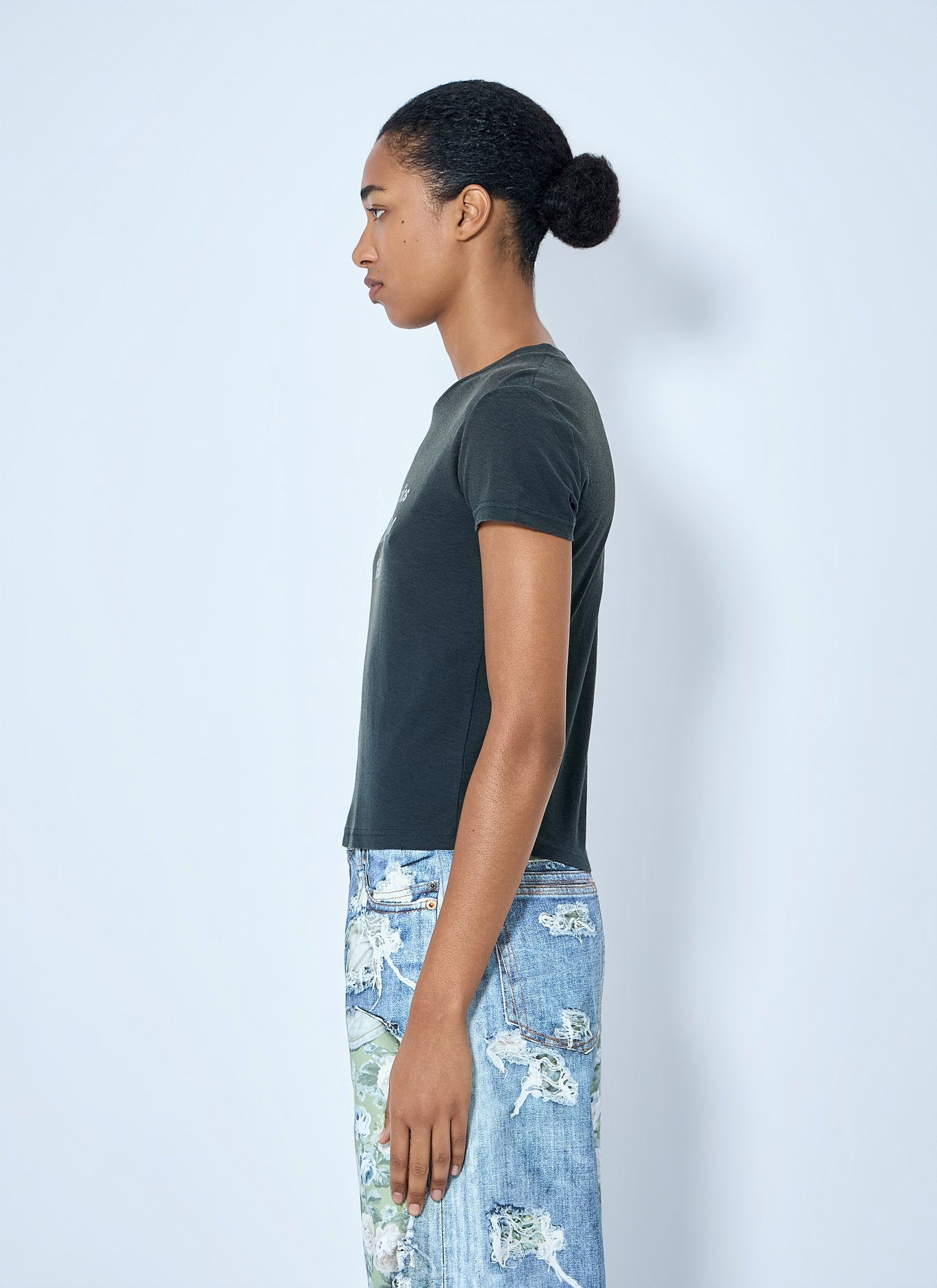 Acne Studios Women Fitted Logo T-Shirt ACNE STUDIOS
