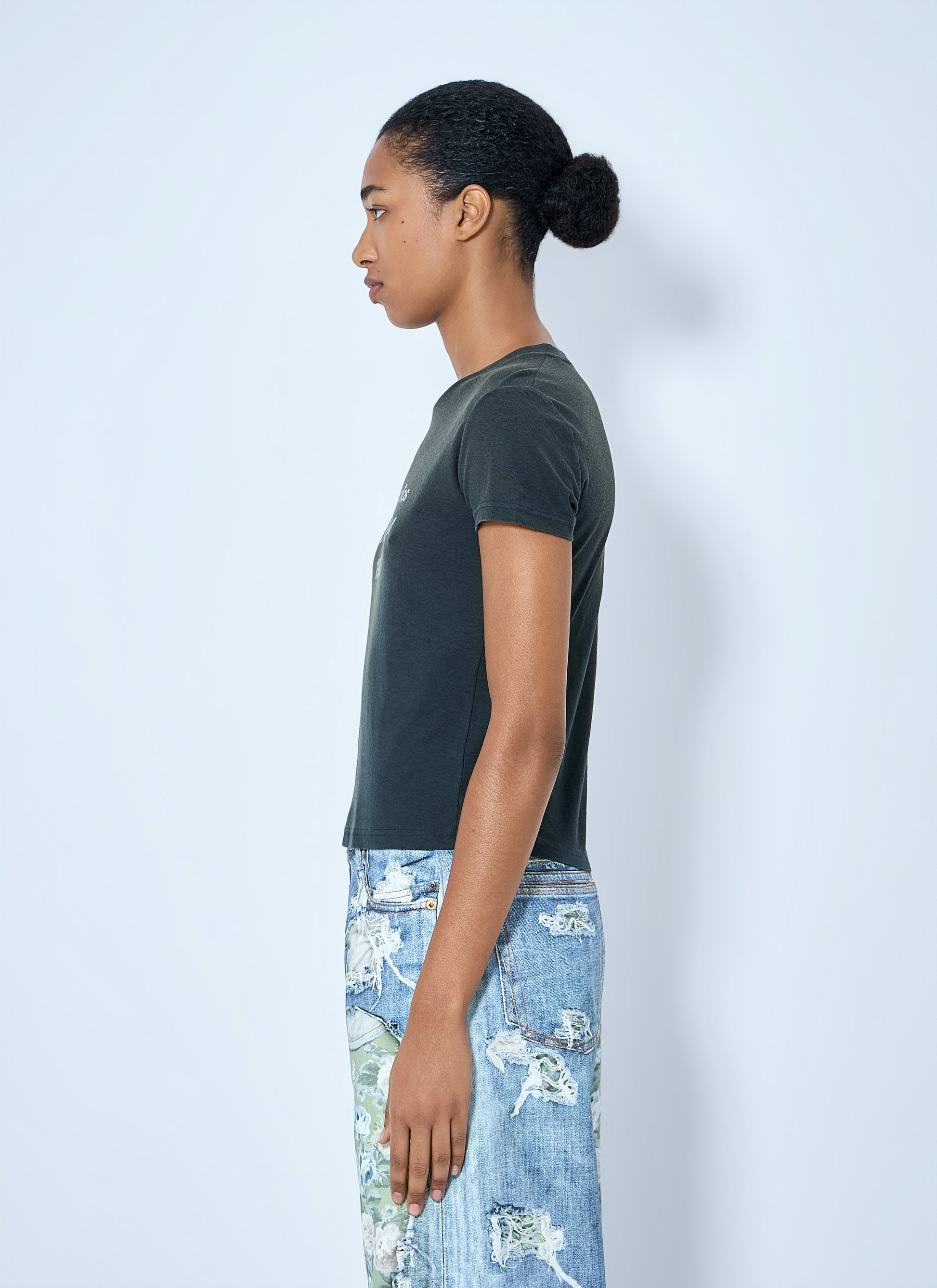 Acne Studios Women Fitted Logo T-Shirt ACNE STUDIOS