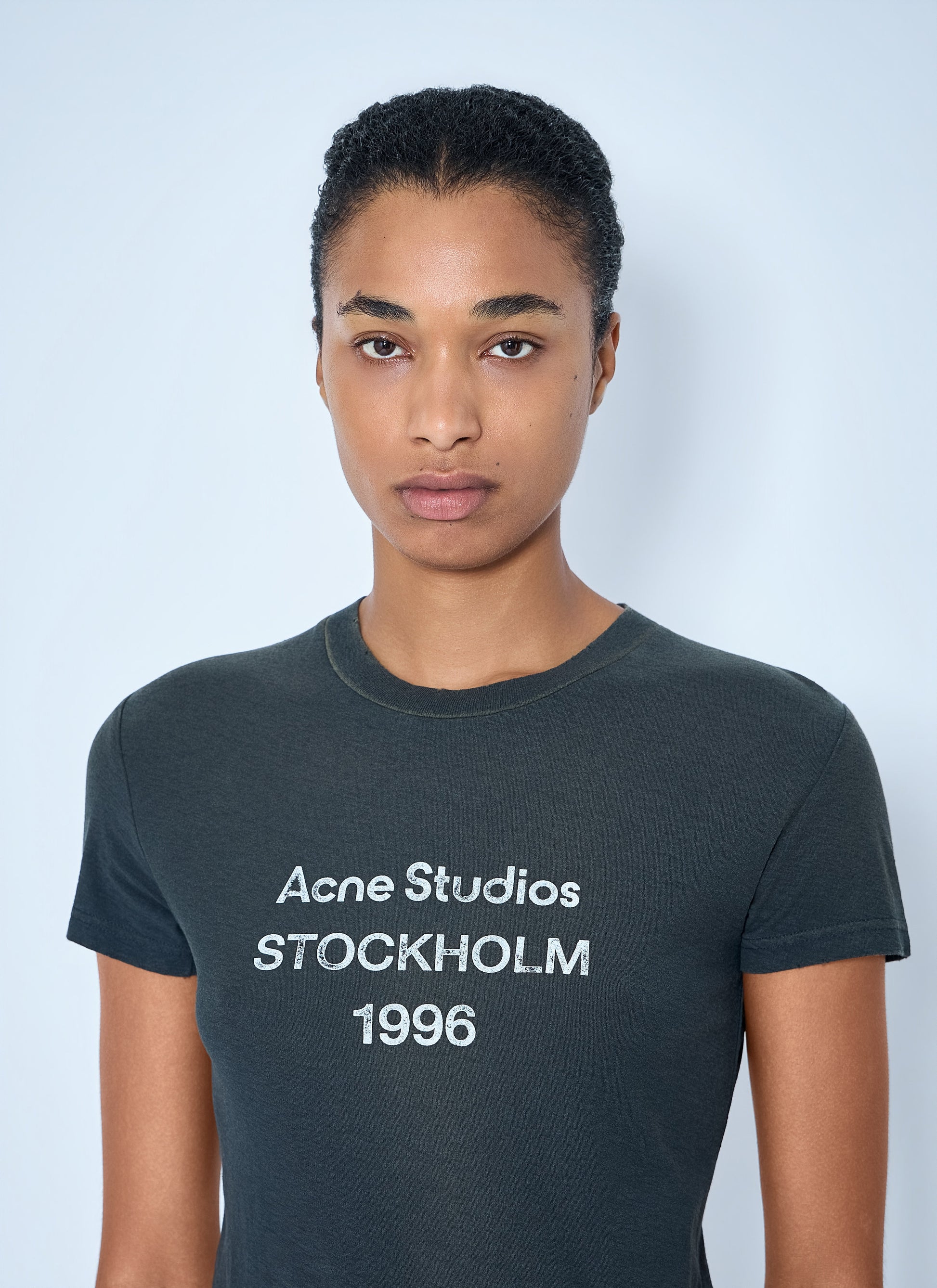 Acne Studios Women Fitted Logo T-Shirt ACNE STUDIOS