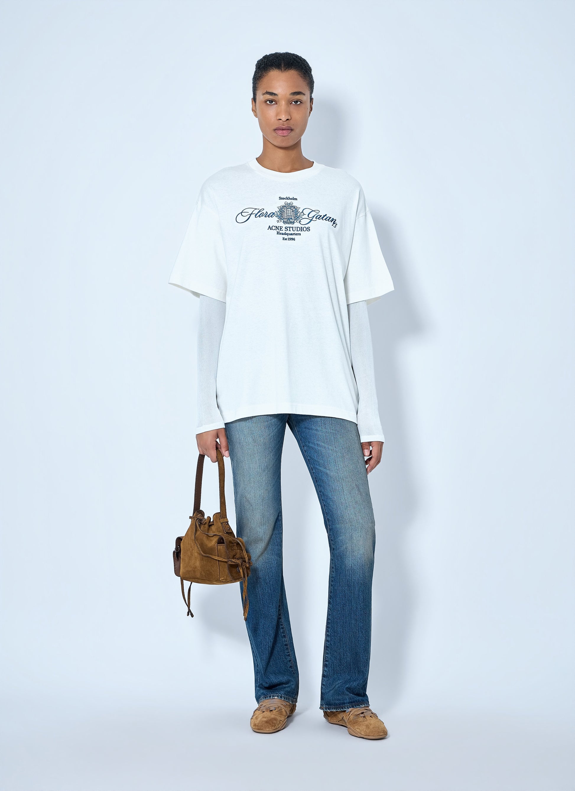 Acne Studios Women Embroidered T-Shirt ACNE STUDIOS