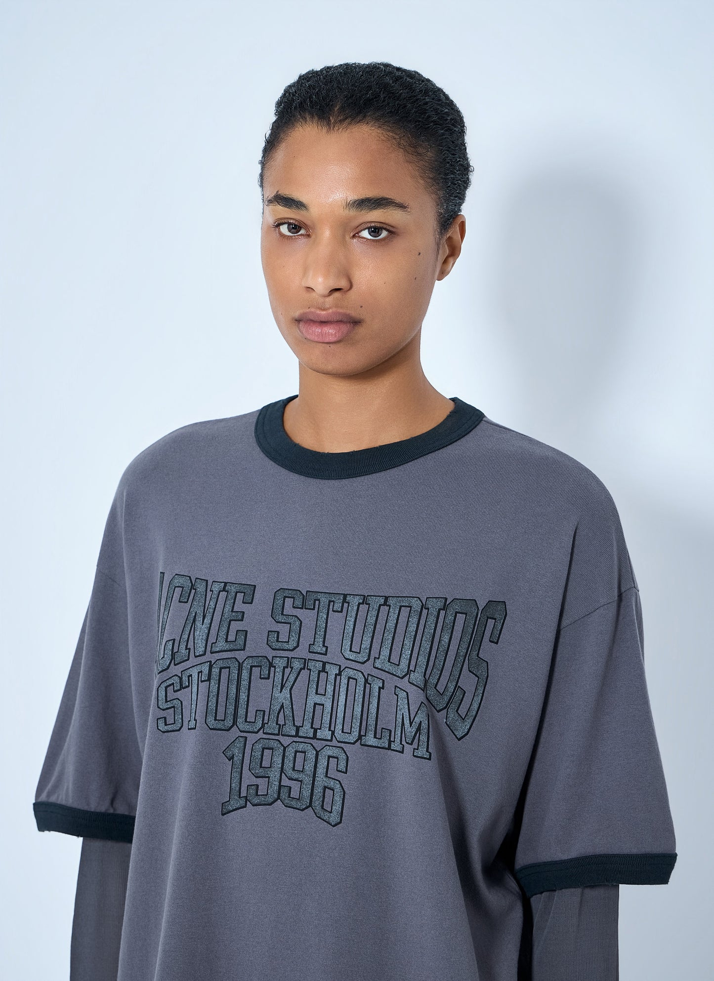 Acne Studios Women Layered Graphic T-Shirt ACNE STUDIOS