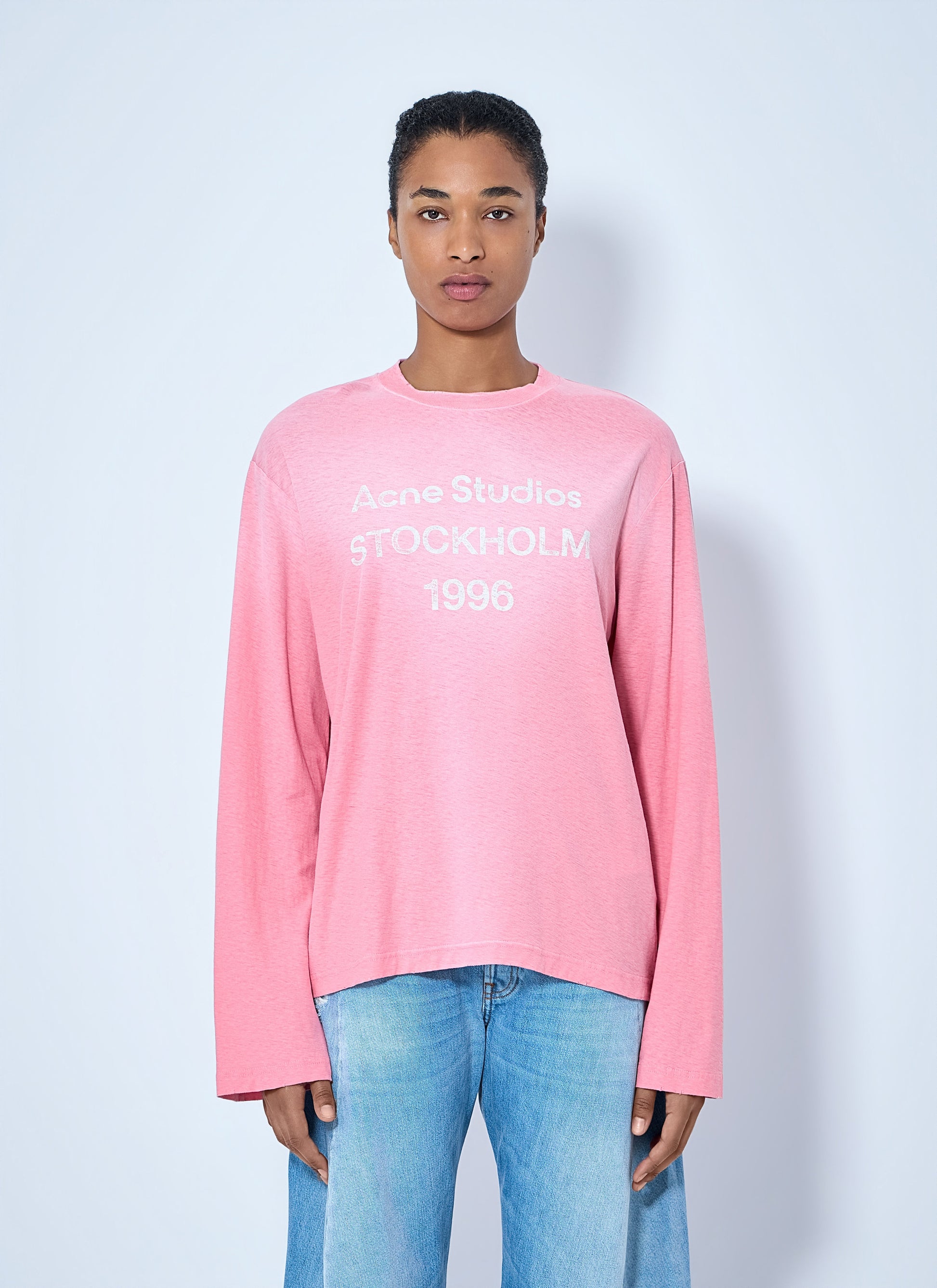 Acne Studios Women Sprayed 1996 Logo T-Shirt ACNE STUDIOS