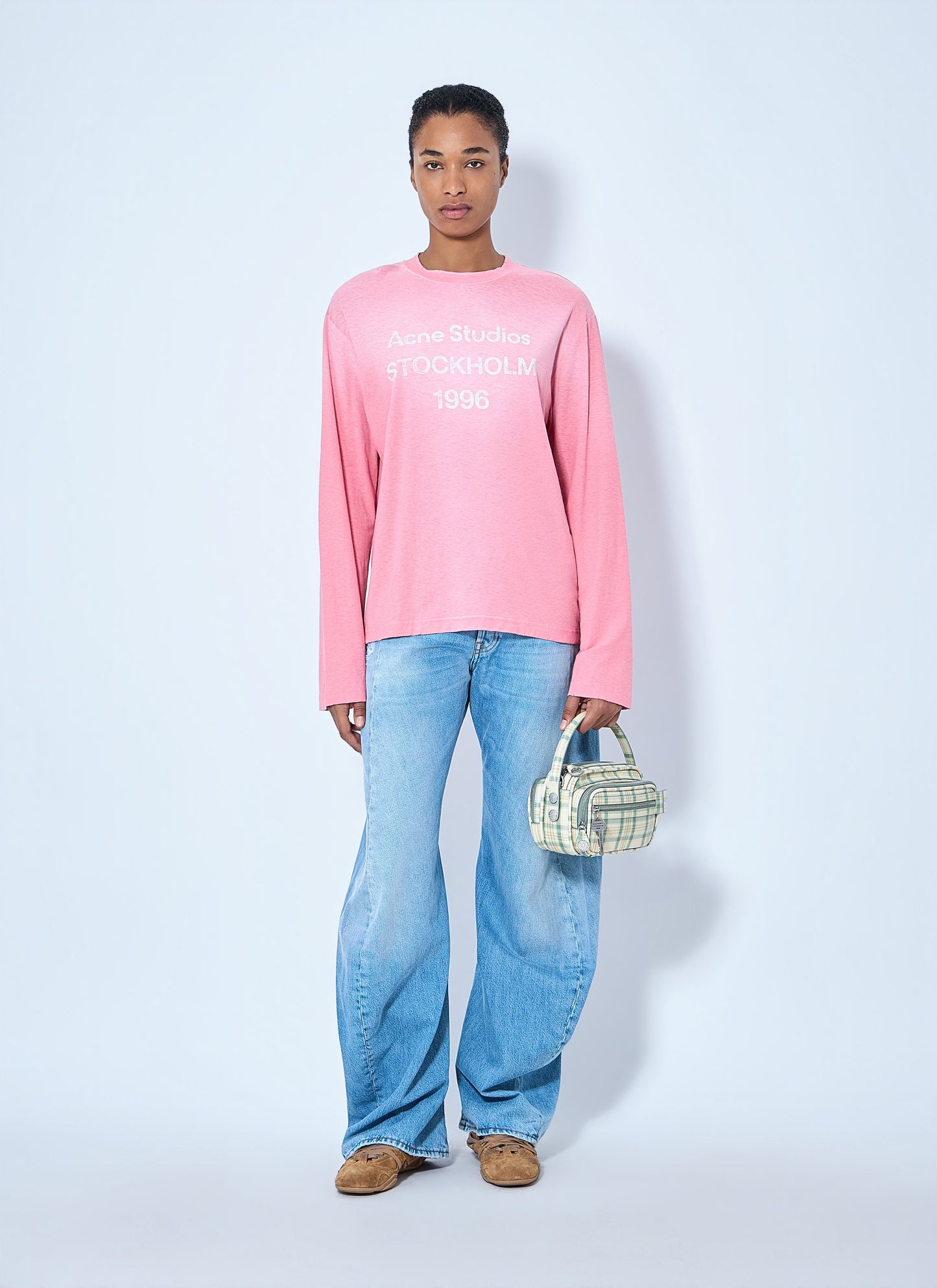 Acne Studios Women Sprayed 1996 Logo T-Shirt ACNE STUDIOS