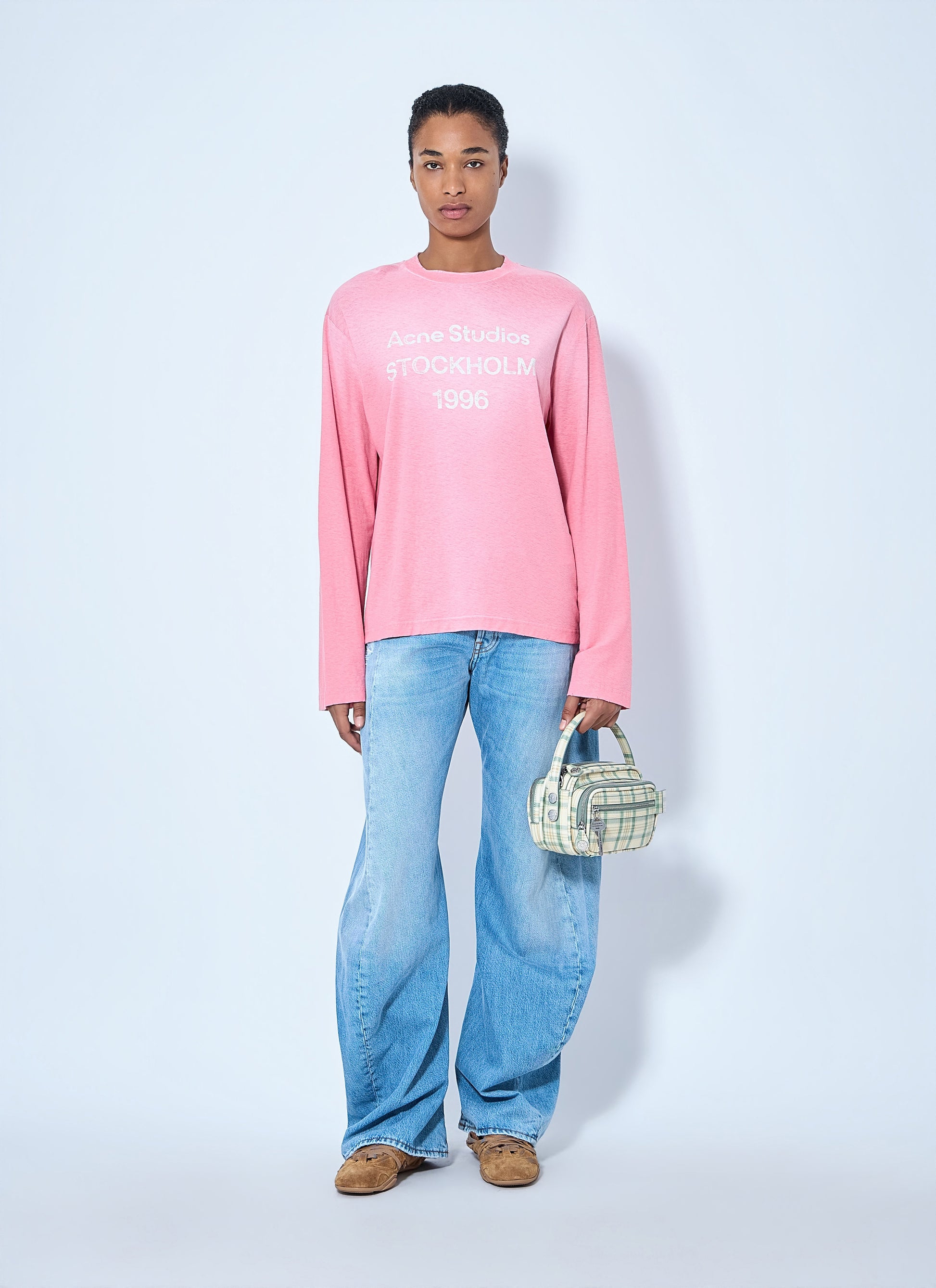 Acne Studios Women Sprayed 1996 Logo T-Shirt ACNE STUDIOS