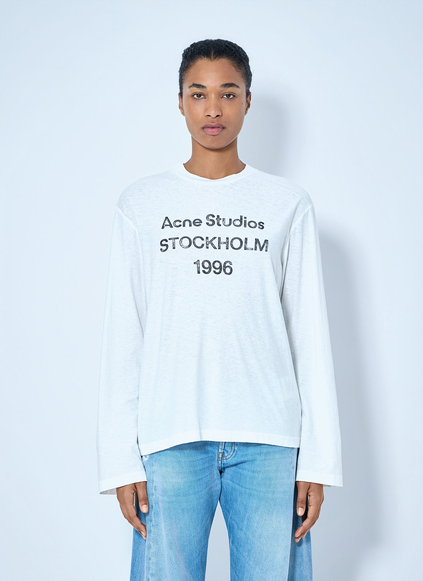 Acne Studios Women Logo Motif Long-Sleeve T-Shirt ACNE STUDIOS