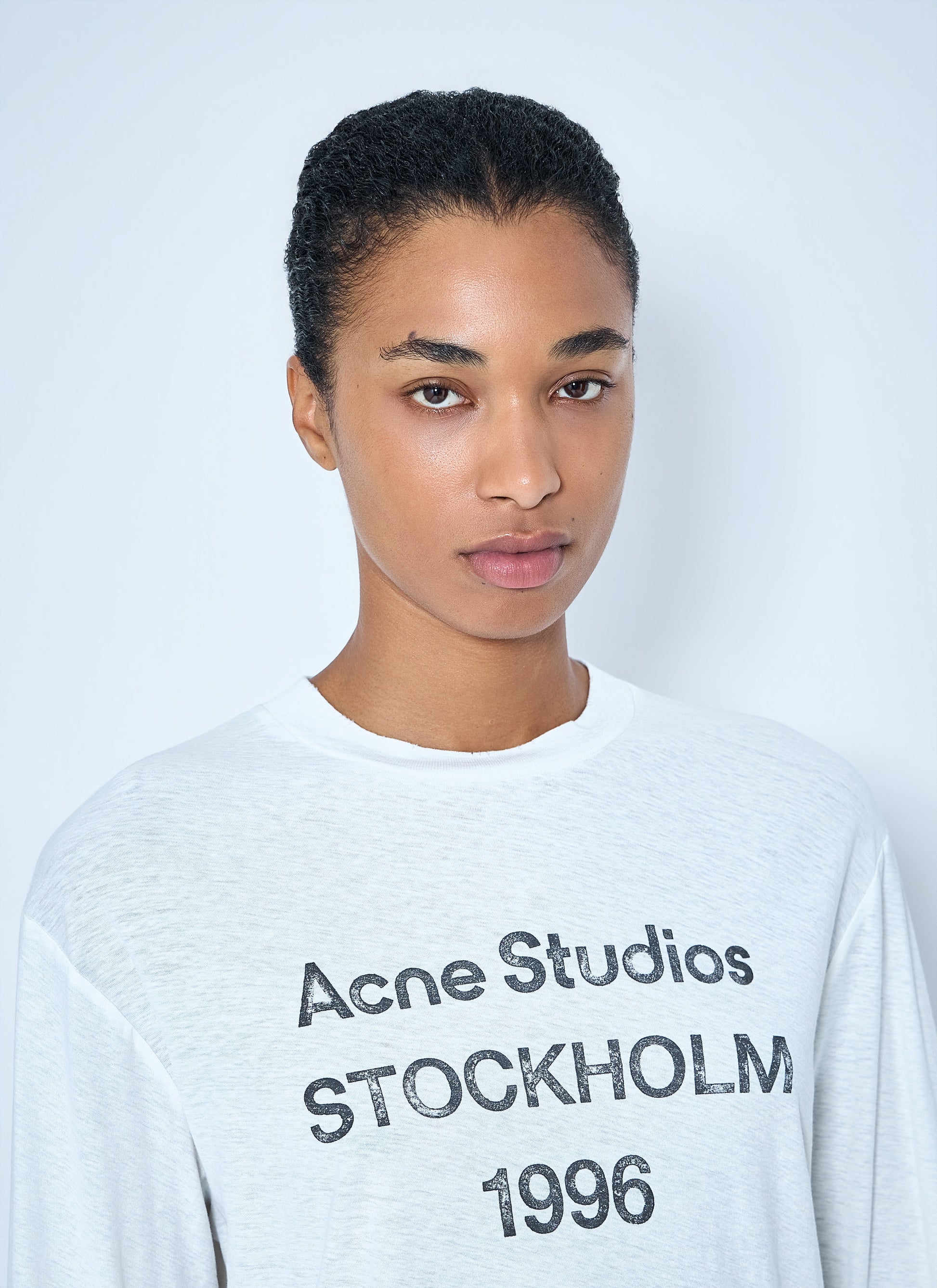 Acne Studios Women Logo Motif Long-Sleeve T-Shirt ACNE STUDIOS
