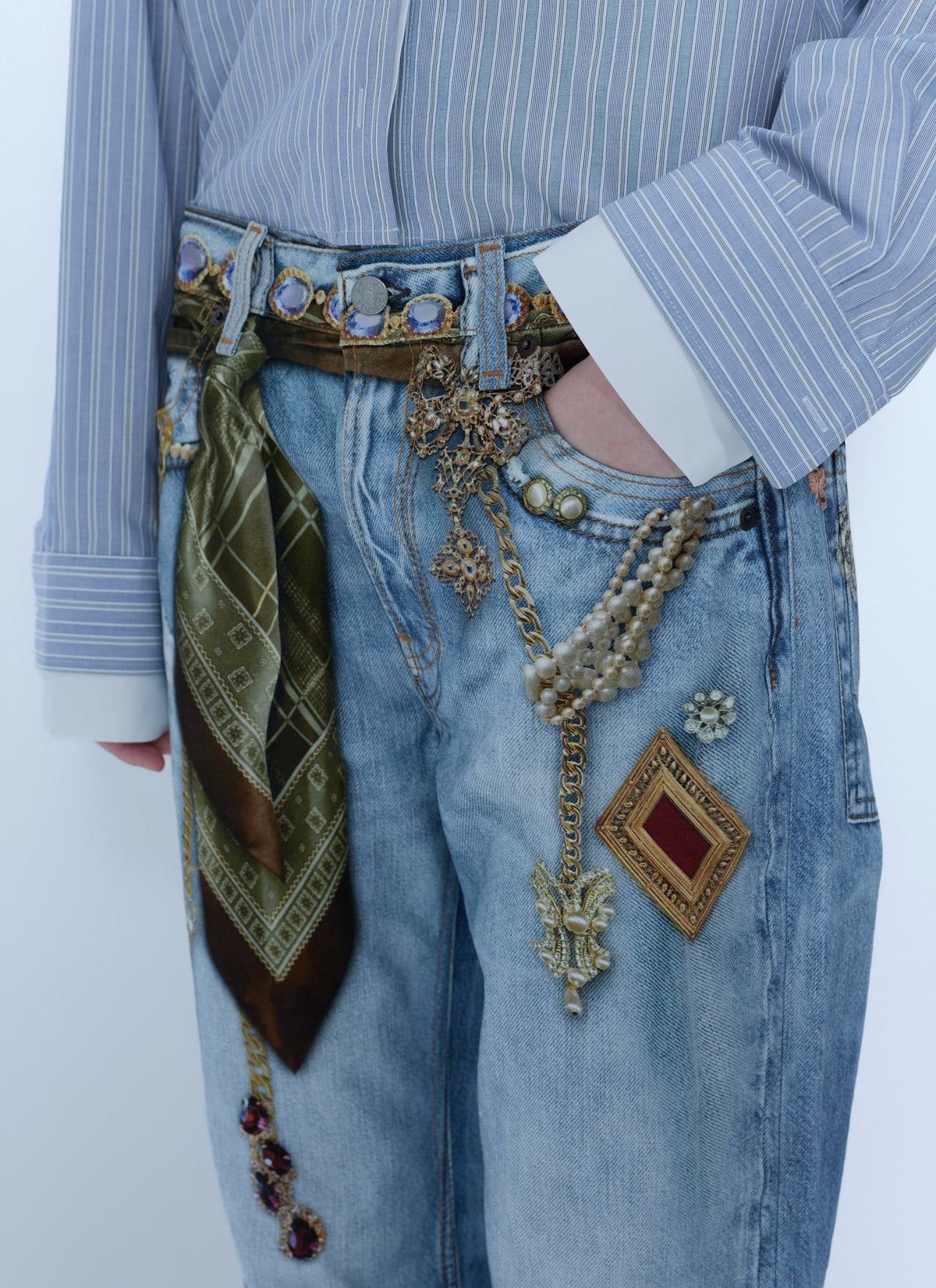 Acne Studios Women Trompe-L'œil Jewellery Jeans ACNE STUDIOS
