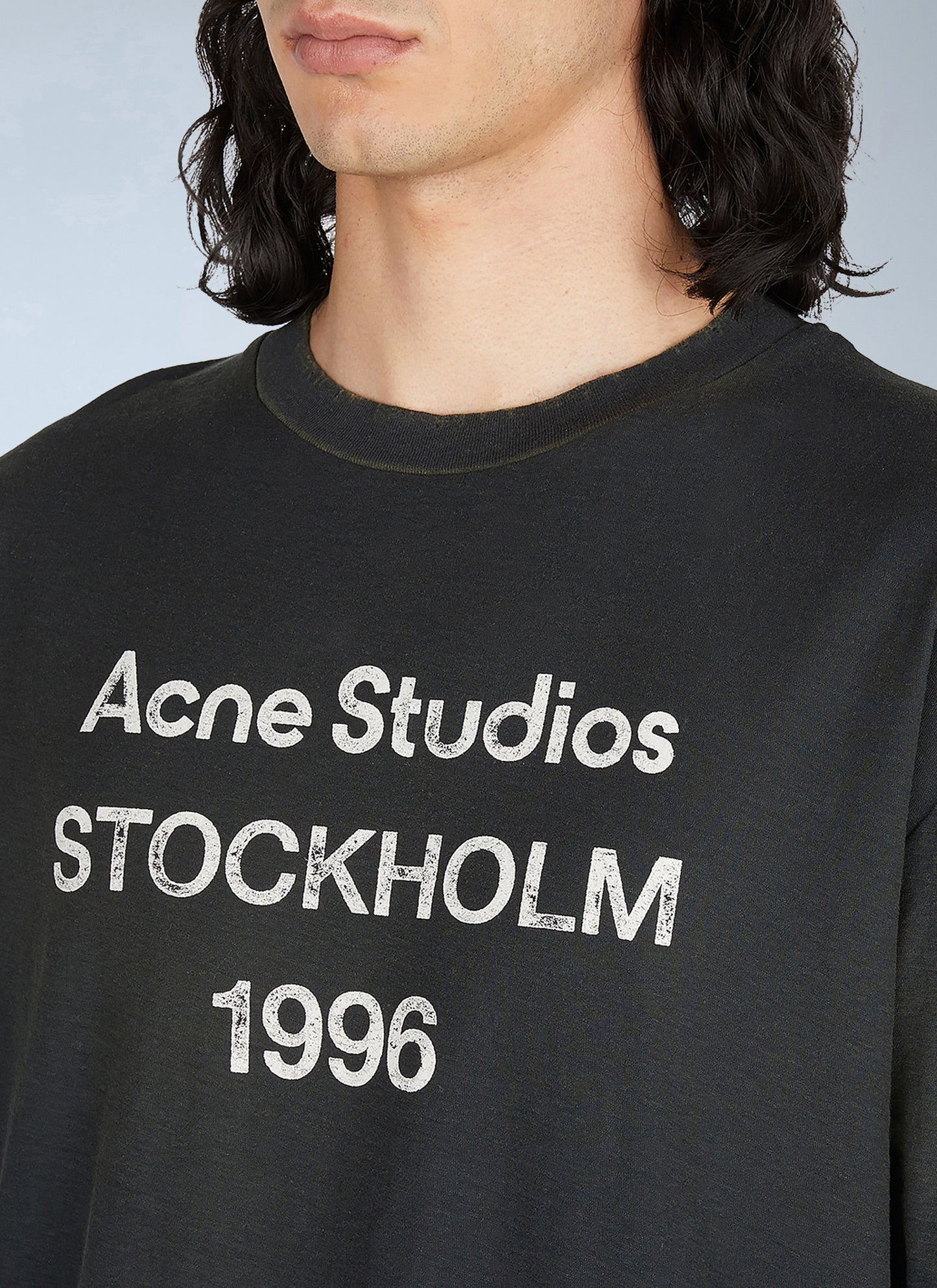Acne Studios Men Logo Print T-Shirt ACNE STUDIOS