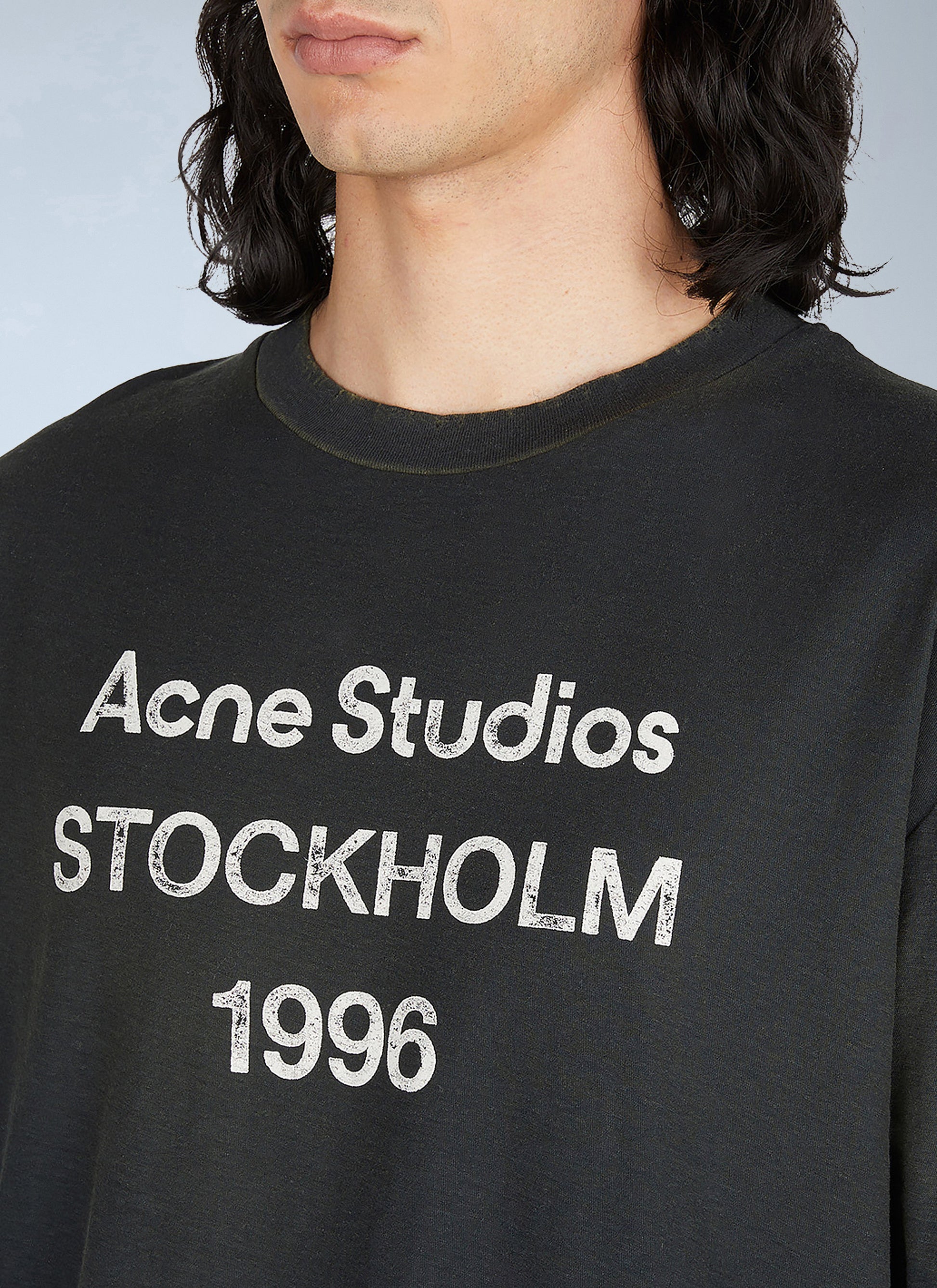 Acne Studios Men Logo Print T-Shirt ACNE STUDIOS