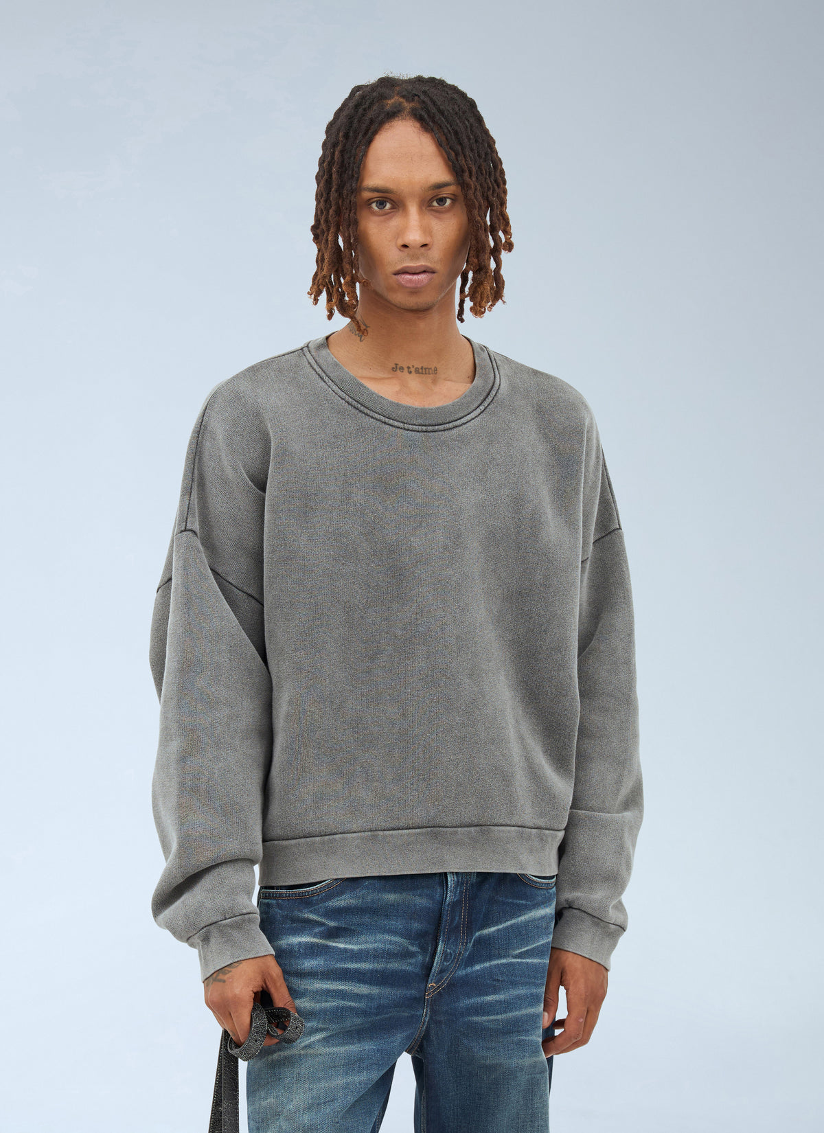 Acne Studios Men Logo Patch Sweatshirt ACNE STUDIOS