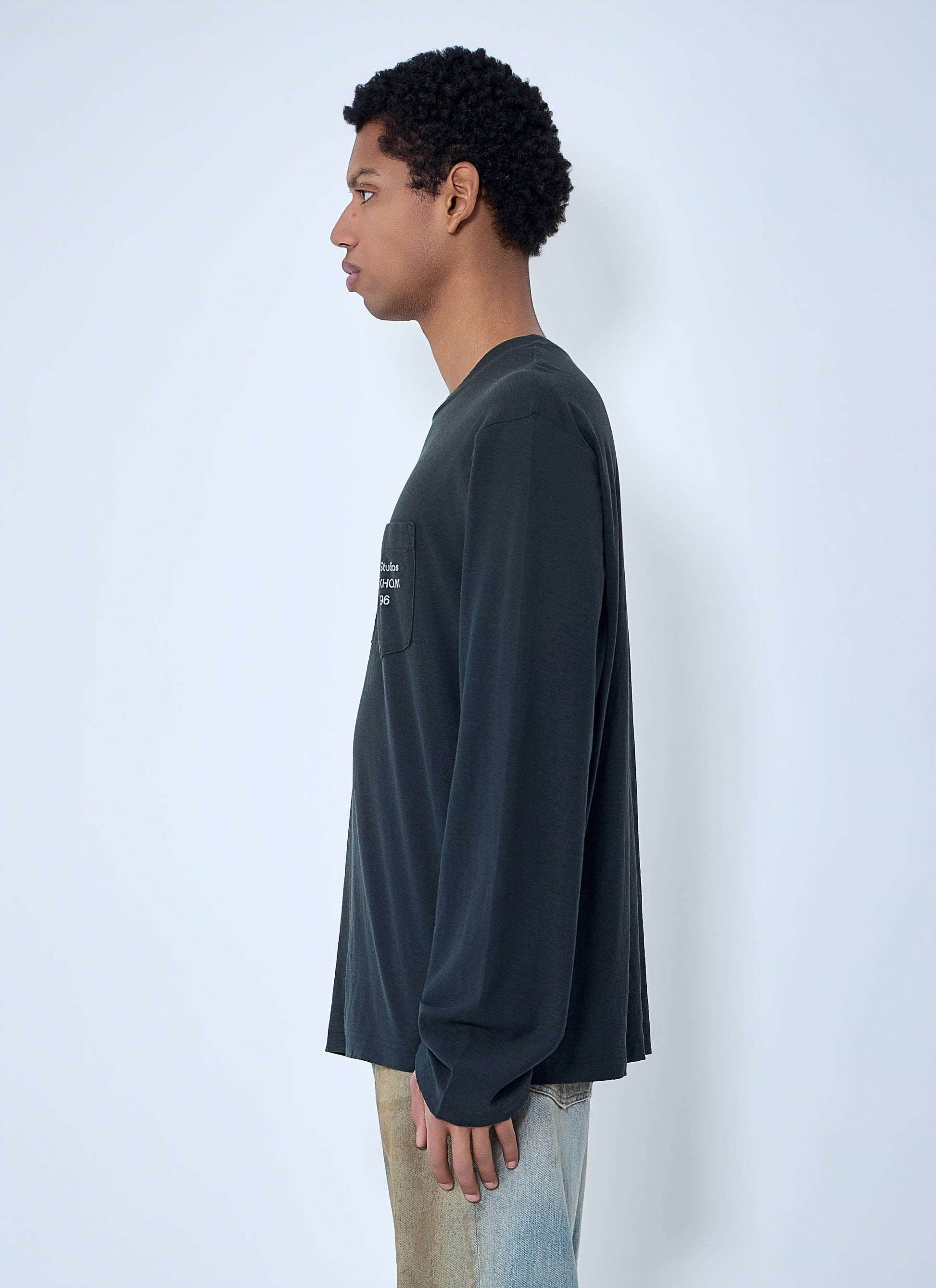 Acne Studios Women Long Sleeve Cotton Jersey T-Shirt ACNE STUDIOS