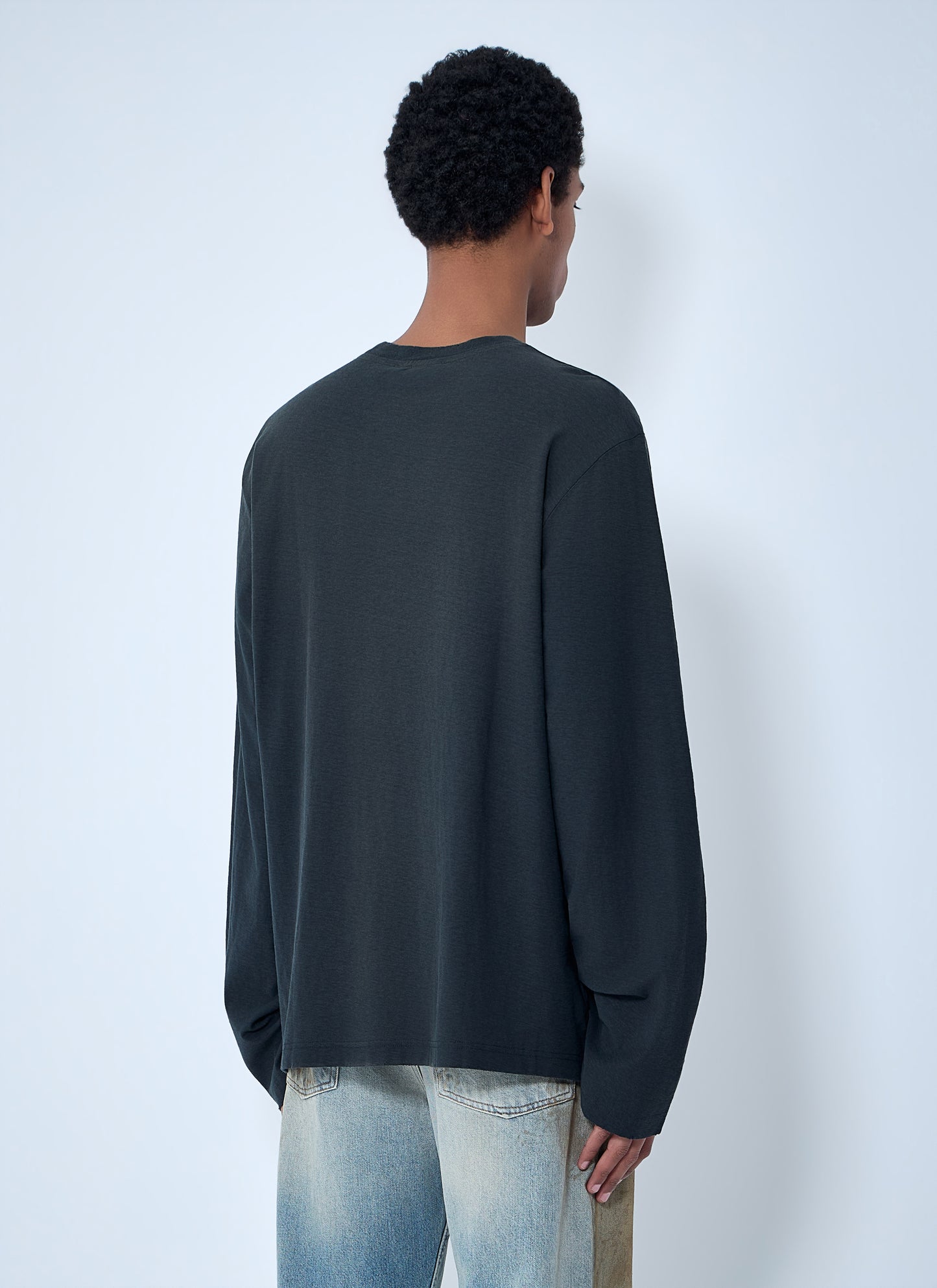 Acne Studios Women Long Sleeve Cotton Jersey T-Shirt ACNE STUDIOS