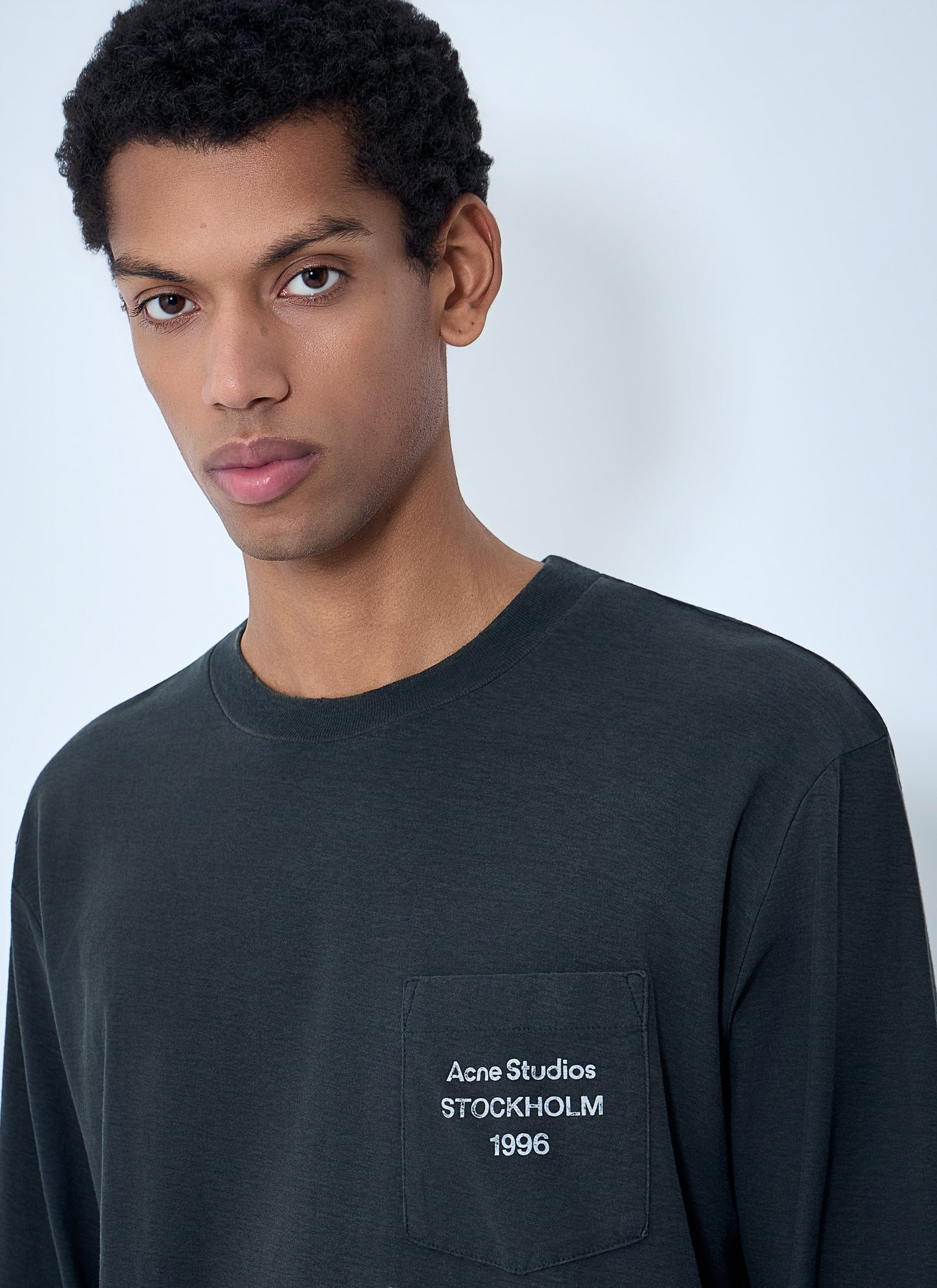 Acne Studios Women Long Sleeve Cotton Jersey T-Shirt ACNE STUDIOS