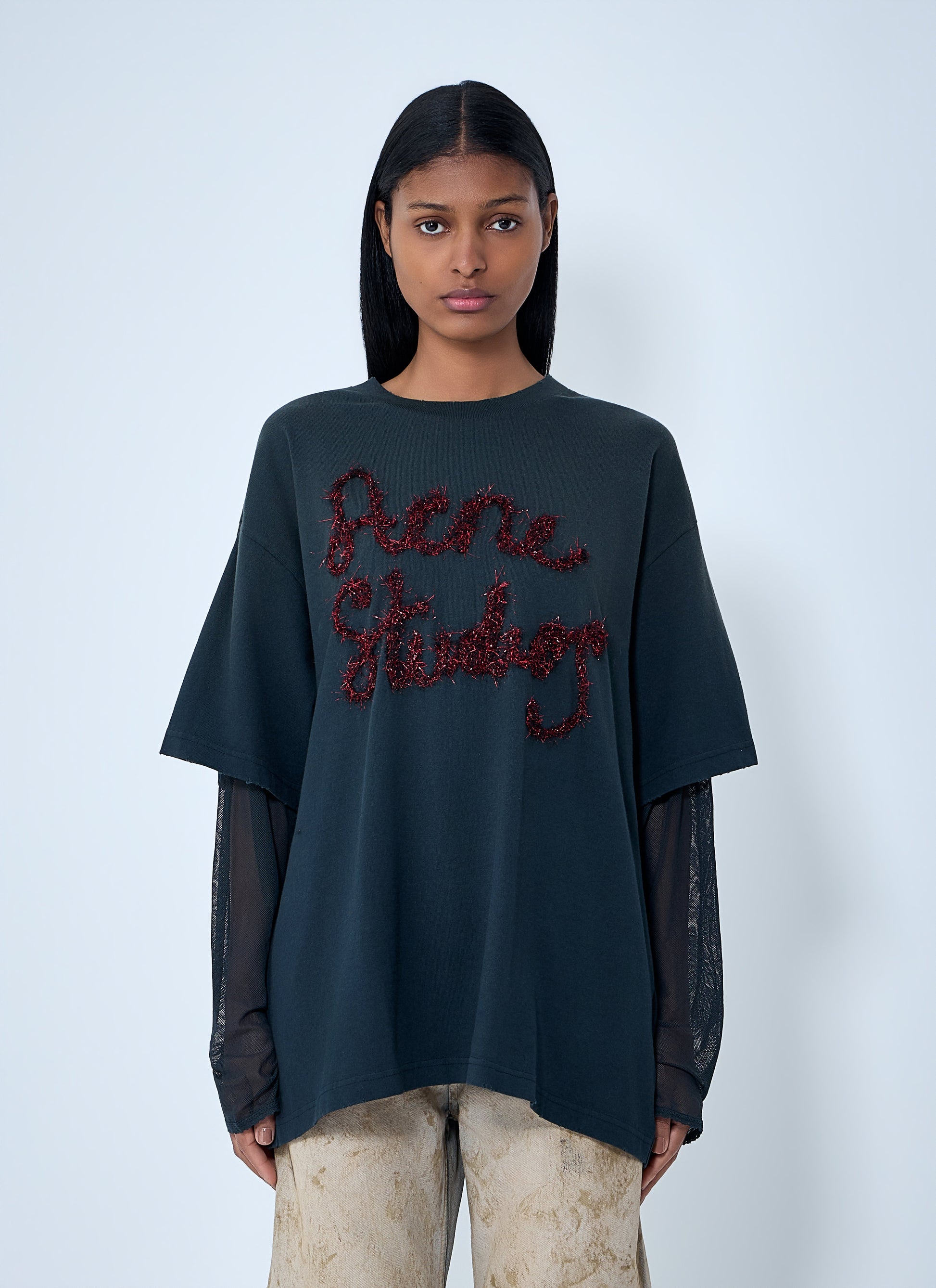 Acne Studios Women Logo Motif T-Shirt ACNE STUDIOS