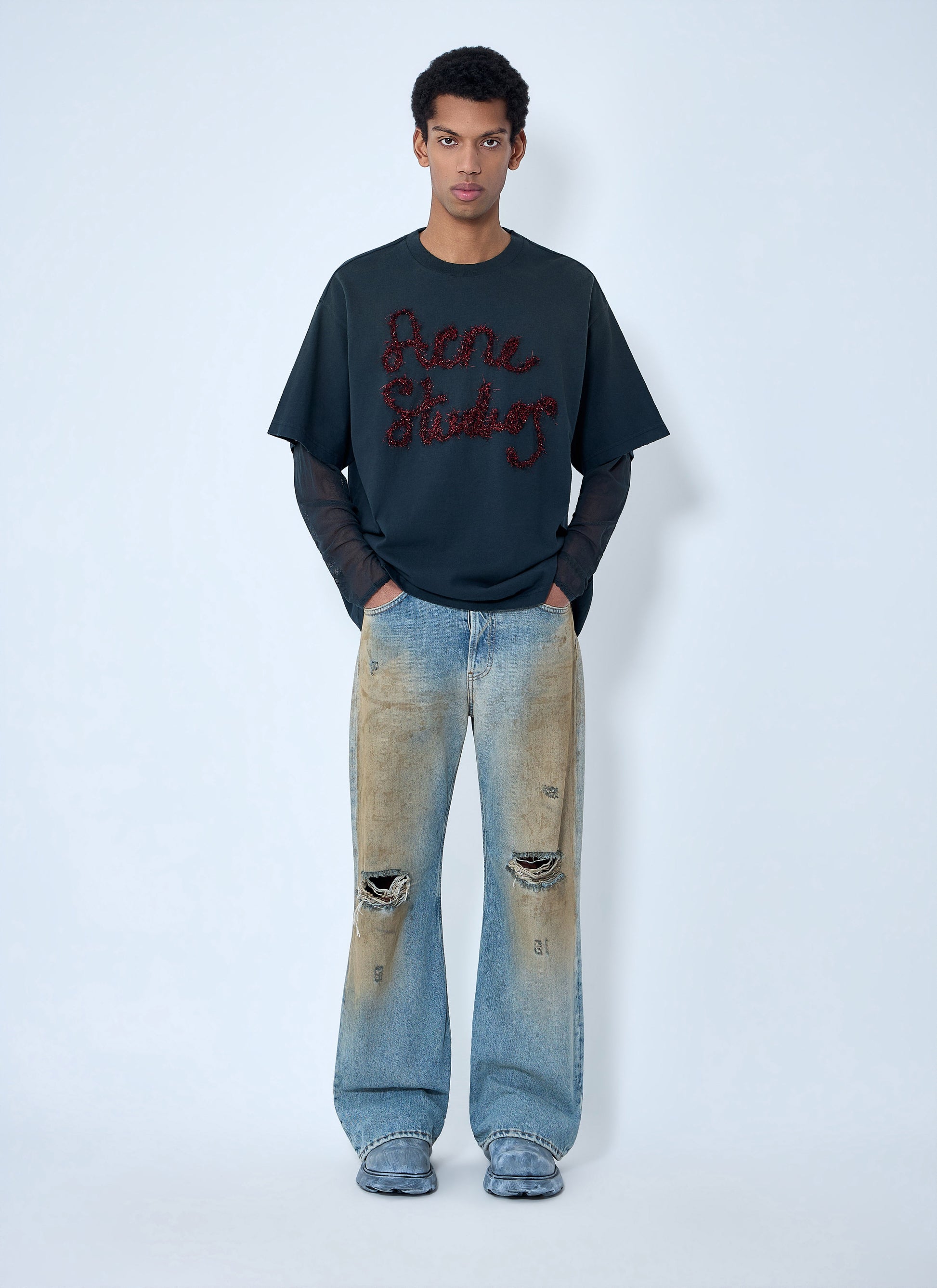 Acne Studios Women Logo Motif T-Shirt ACNE STUDIOS