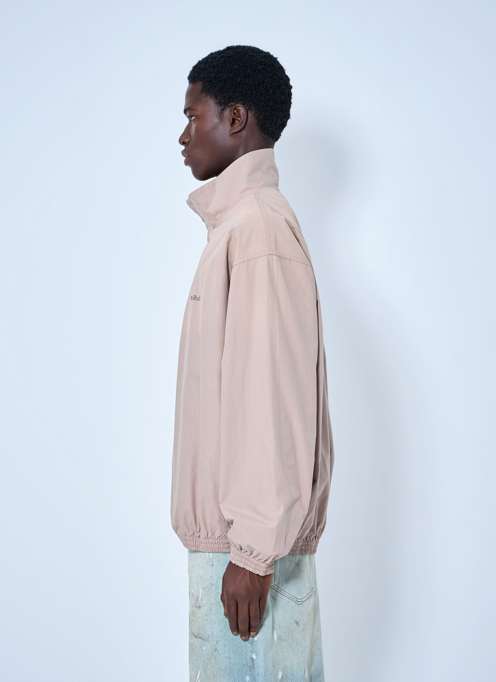 Acne Studios Men Logo Printed Zip-Up Jacket ACNE STUDIOS