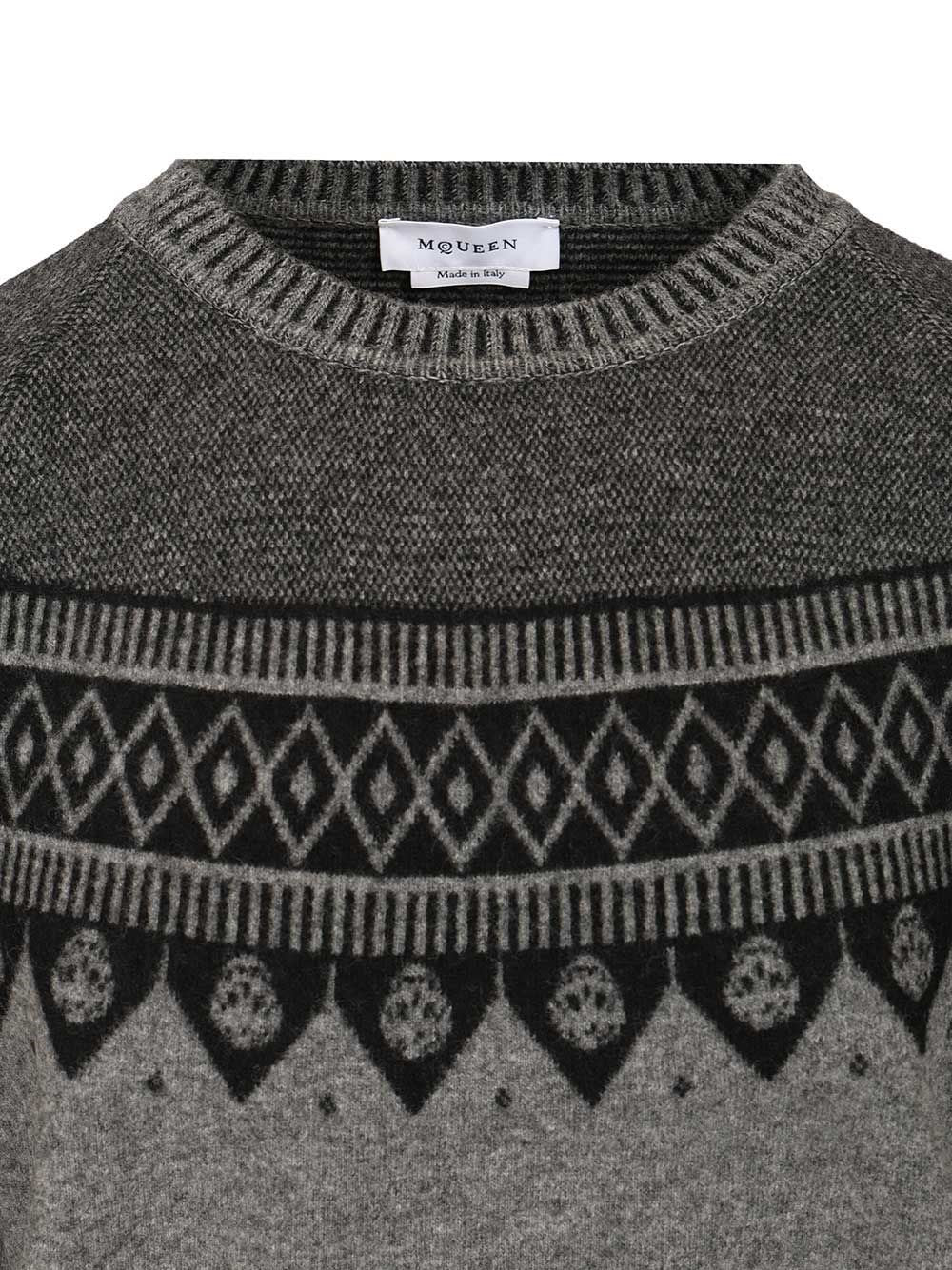 Mcqueen Men Sweater With Skulls ALEXANDER MCQUEEN