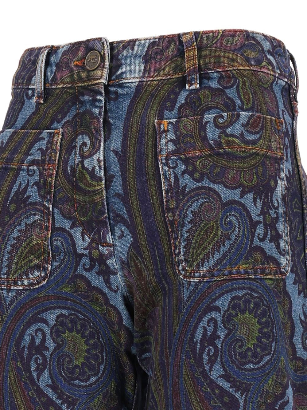 Etro Women Wide Leg Paisley Jeans ETRO