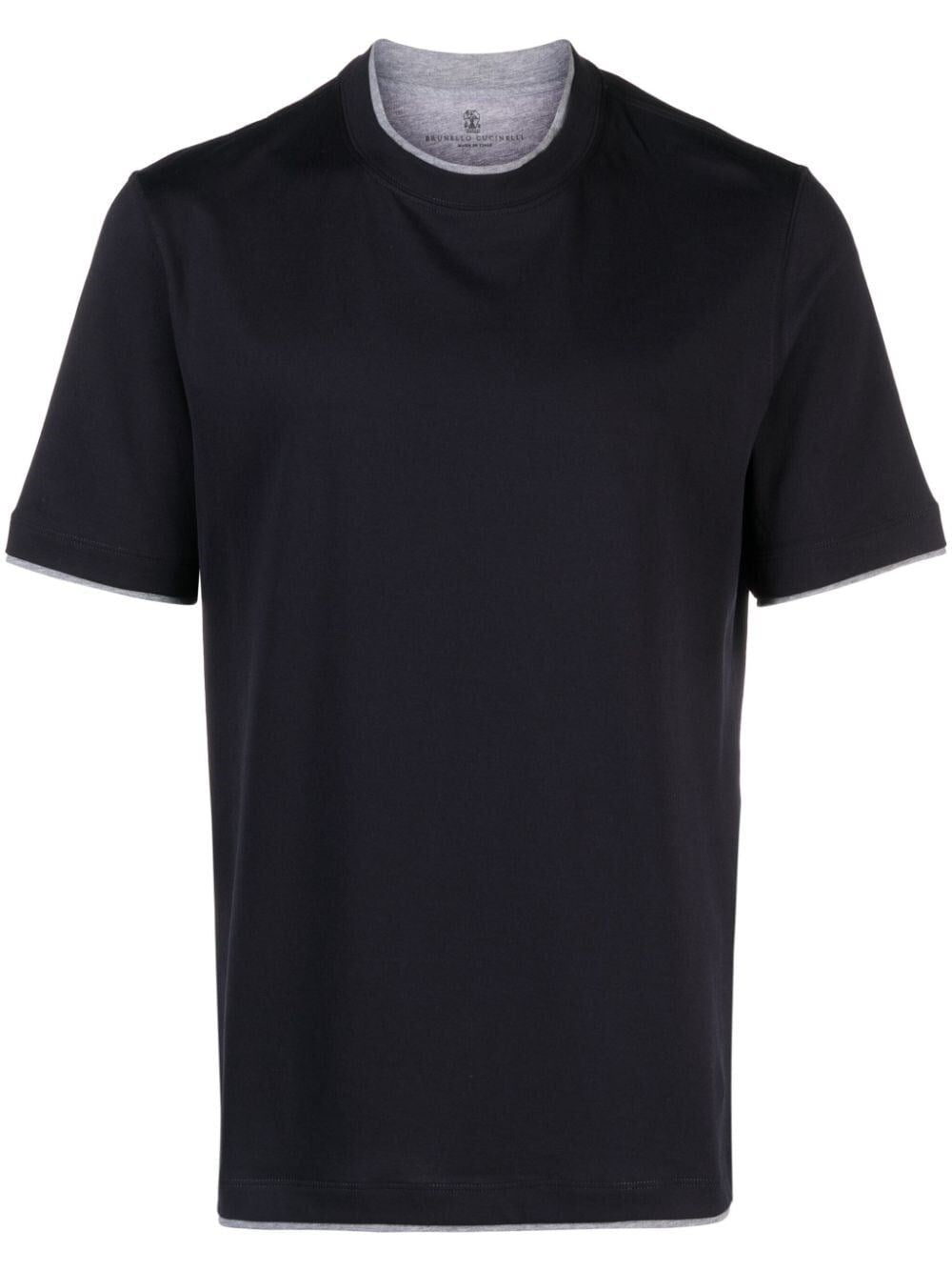 Brunello Cucinelli Men T-Shirt With Faux-Layering BRUNELLO CUCINELLI