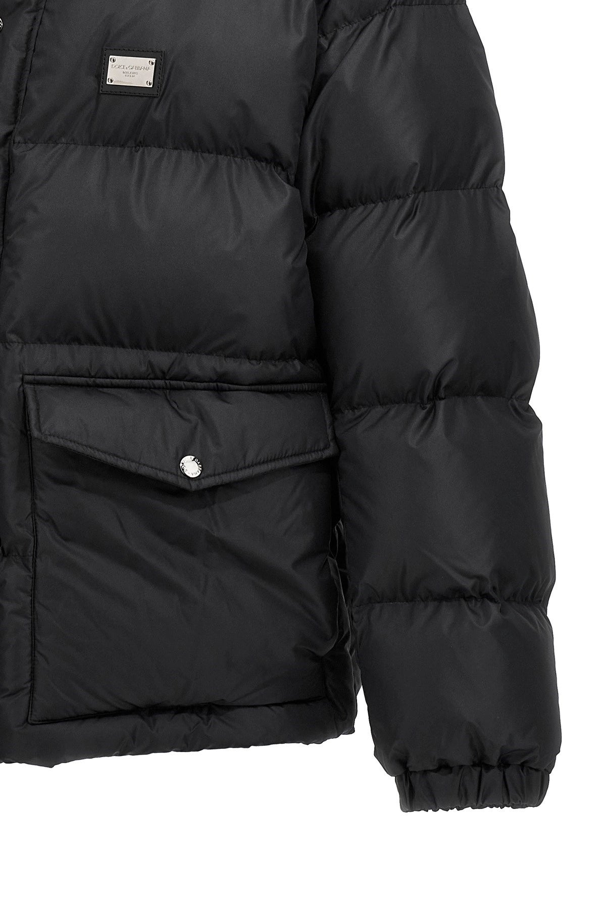 Dolce & Gabbana Men Logo Plate Down Jacket DOLCE & GABBANA