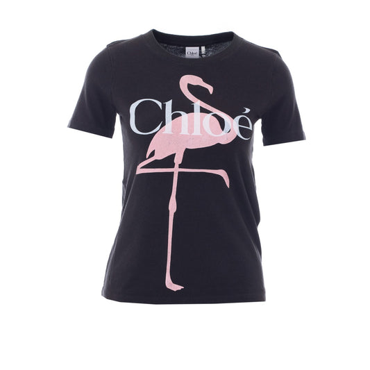 Chloe' Women Adapted Cut T-Shirt With Logo CHLOE
