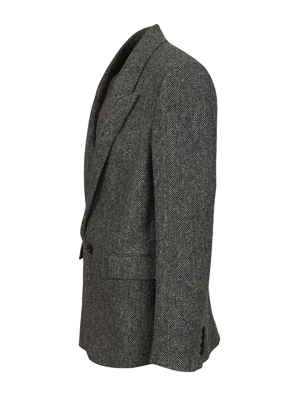 Saint Laurent Men Worsted Wool Jacket SAINT LAURENT
