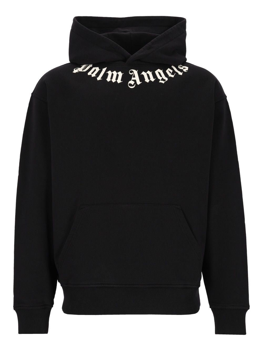 Palm Angels Men Neck Logo Hoodie PALM ANGELS
