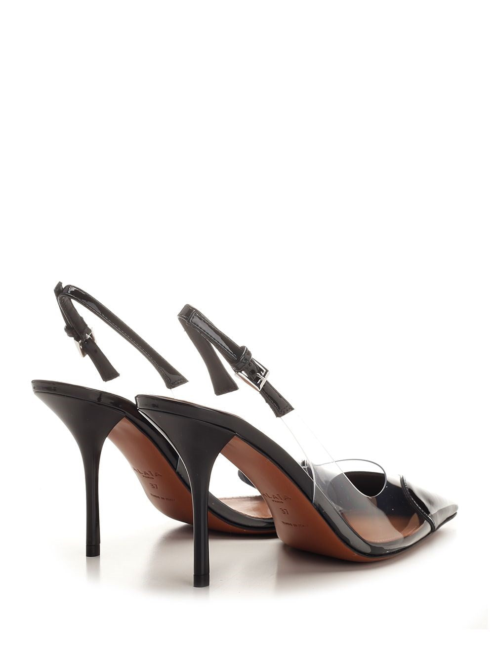 Alaïa Women Le Cœur Patent Leather Slingback ALAIA