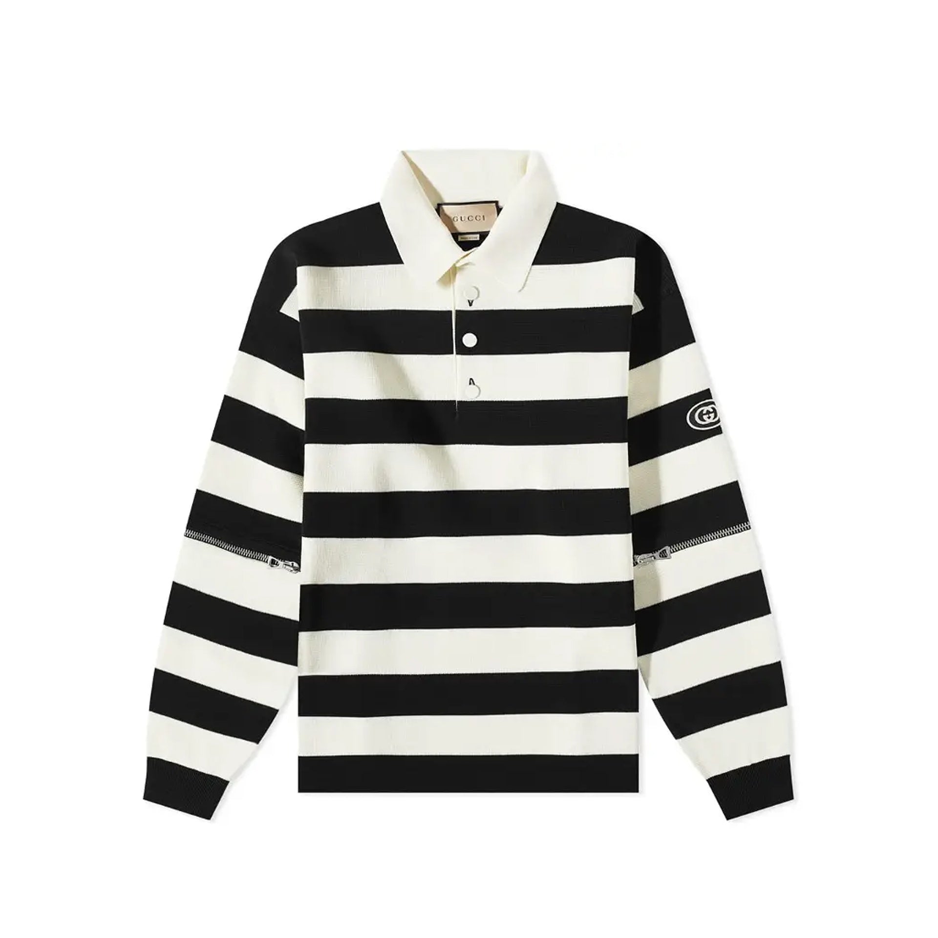 Gucci Striped Cotton Polo Men GUCCI