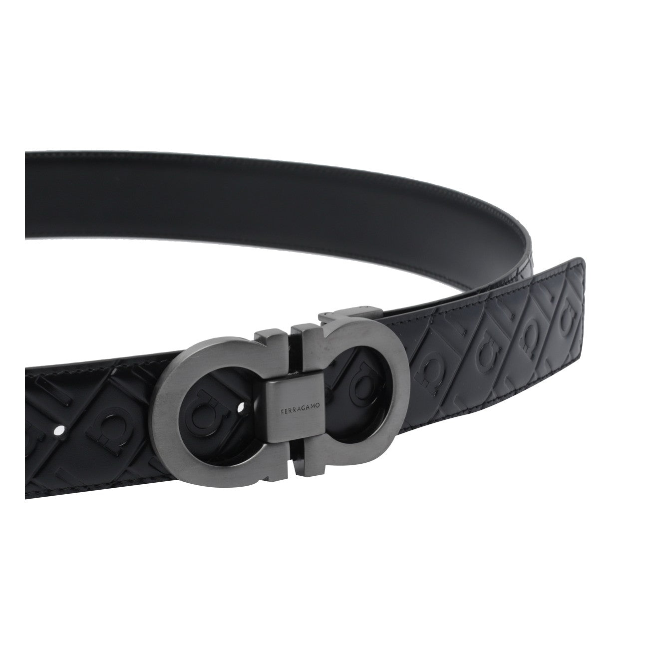 Ferragamo Men Adjustable And Reversible Gancini Belt FERRAGAMO