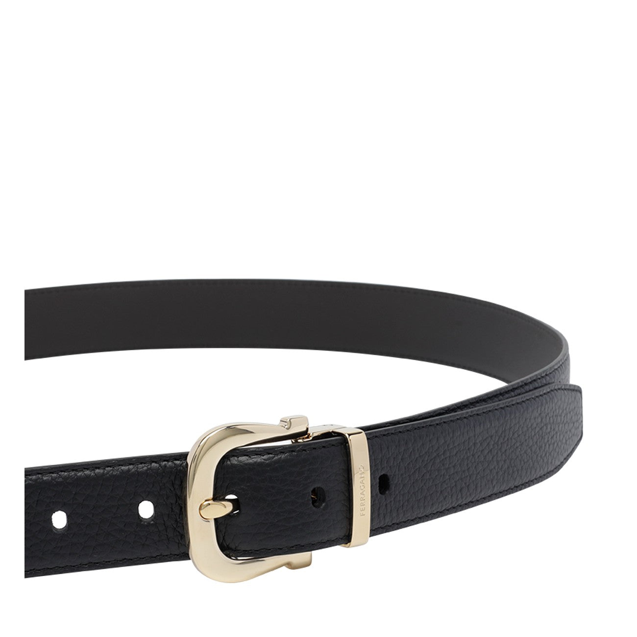 Ferragamo Men Adjustable Belt With Single Gancini Buckle FERRAGAMO