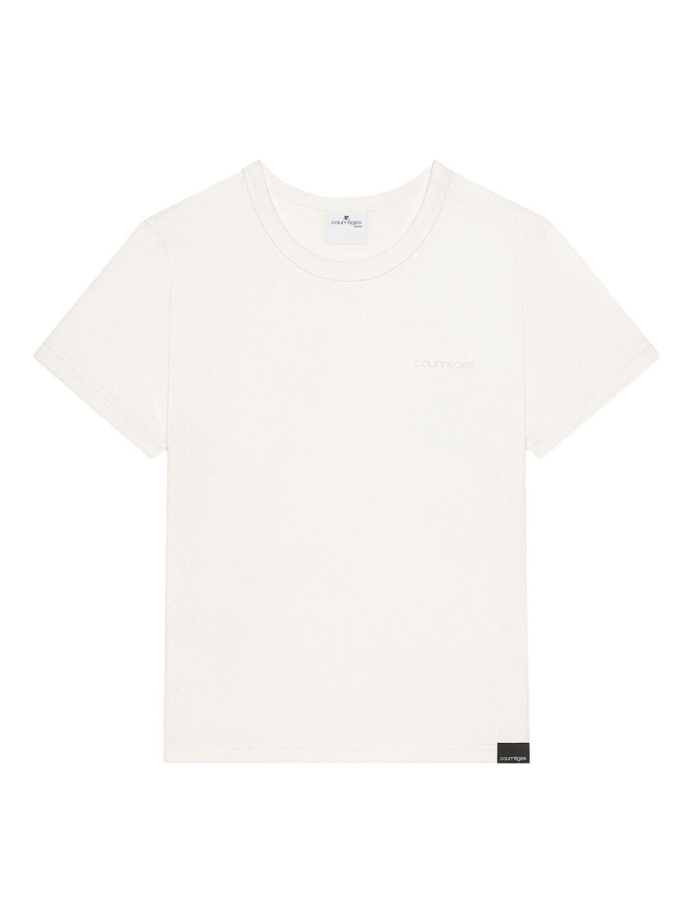 Courreges Women T-Shirt Embroidered Logo COURREGES