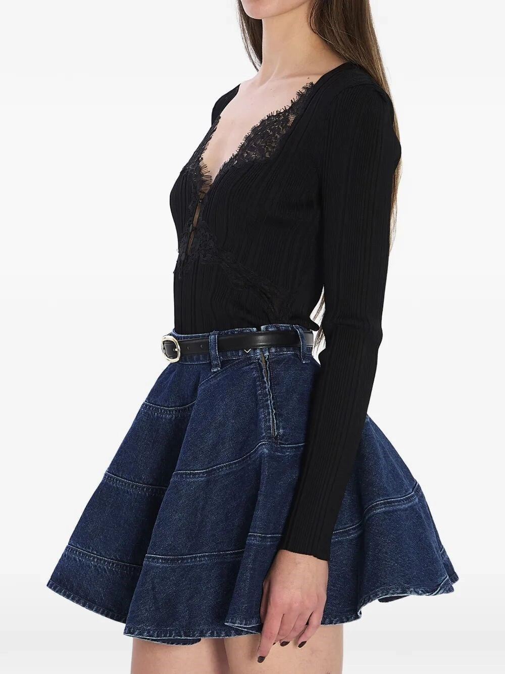 Self-Portrait Women Lace Knit Top SELF-PORTRAIT