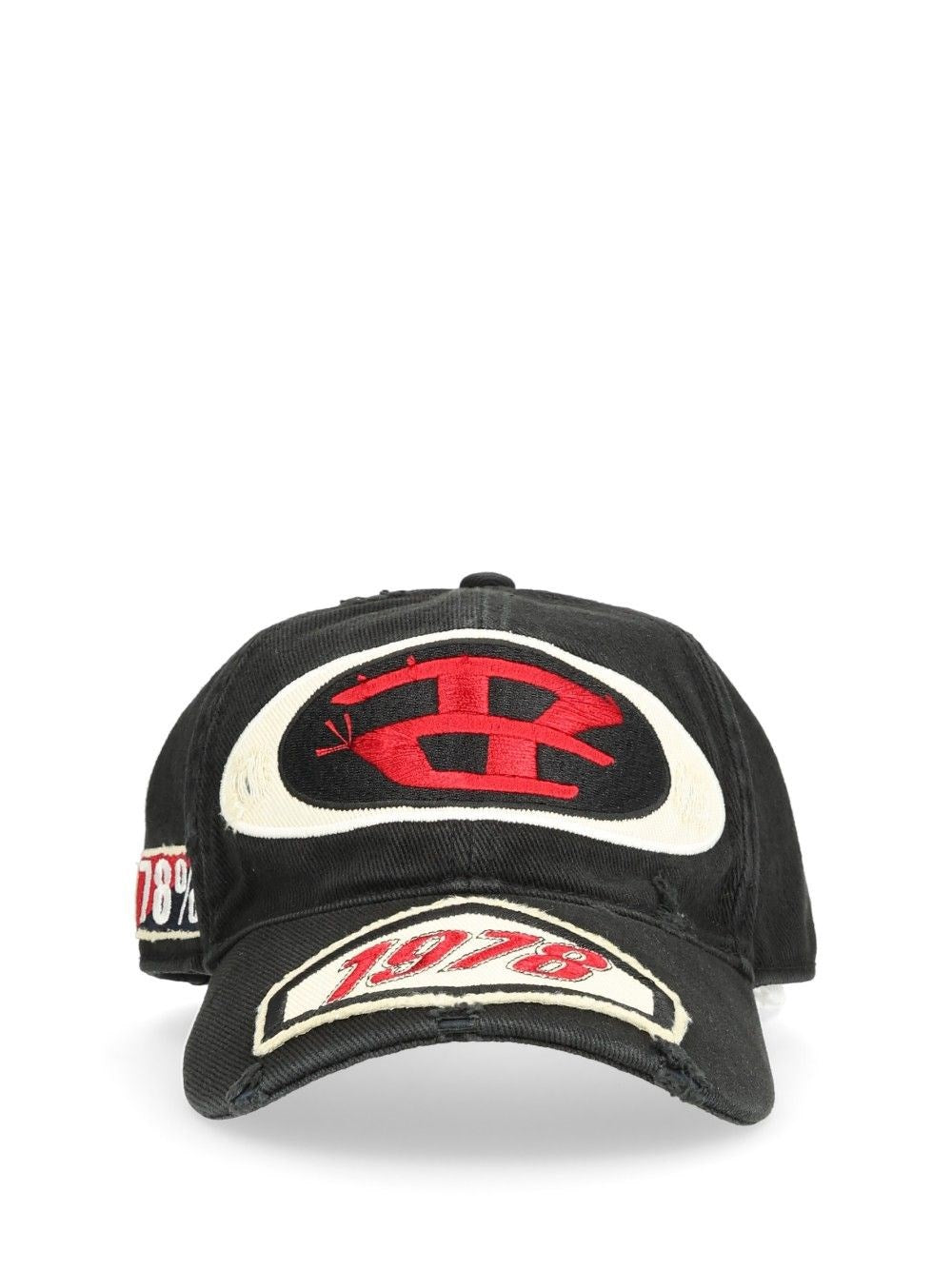 Diesel Men Baseball Cap With Embroidered Patches DIESEL