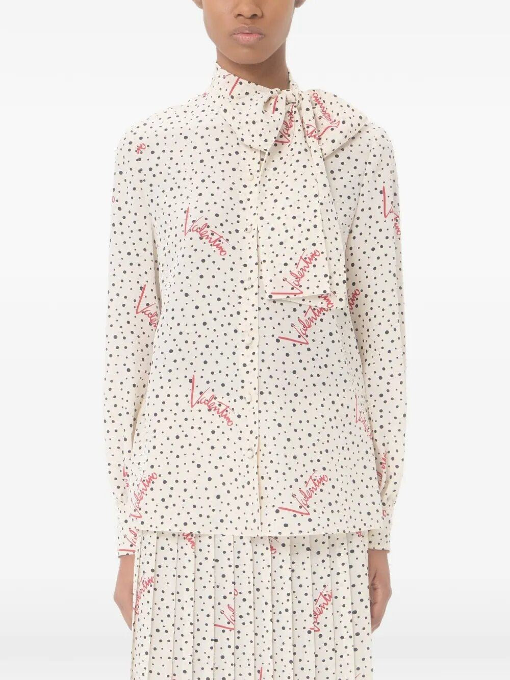 Valentino Garavani Women Plusdepois Bubble Crepe De Chine Shirt VALENTINO GARAVANI